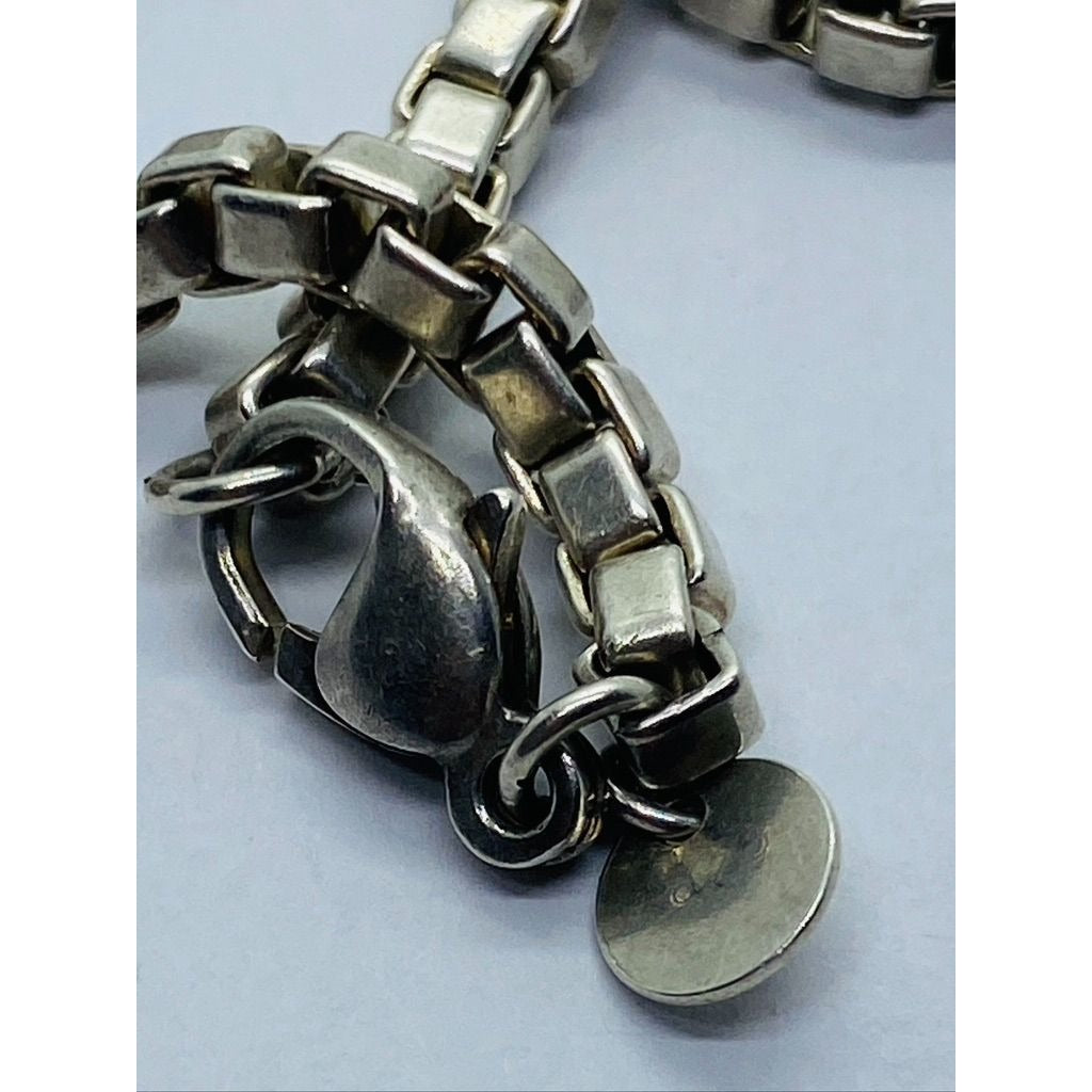Authentic Tiffany & Co Sterling Silver 925 Venetian Box Link Bracelet