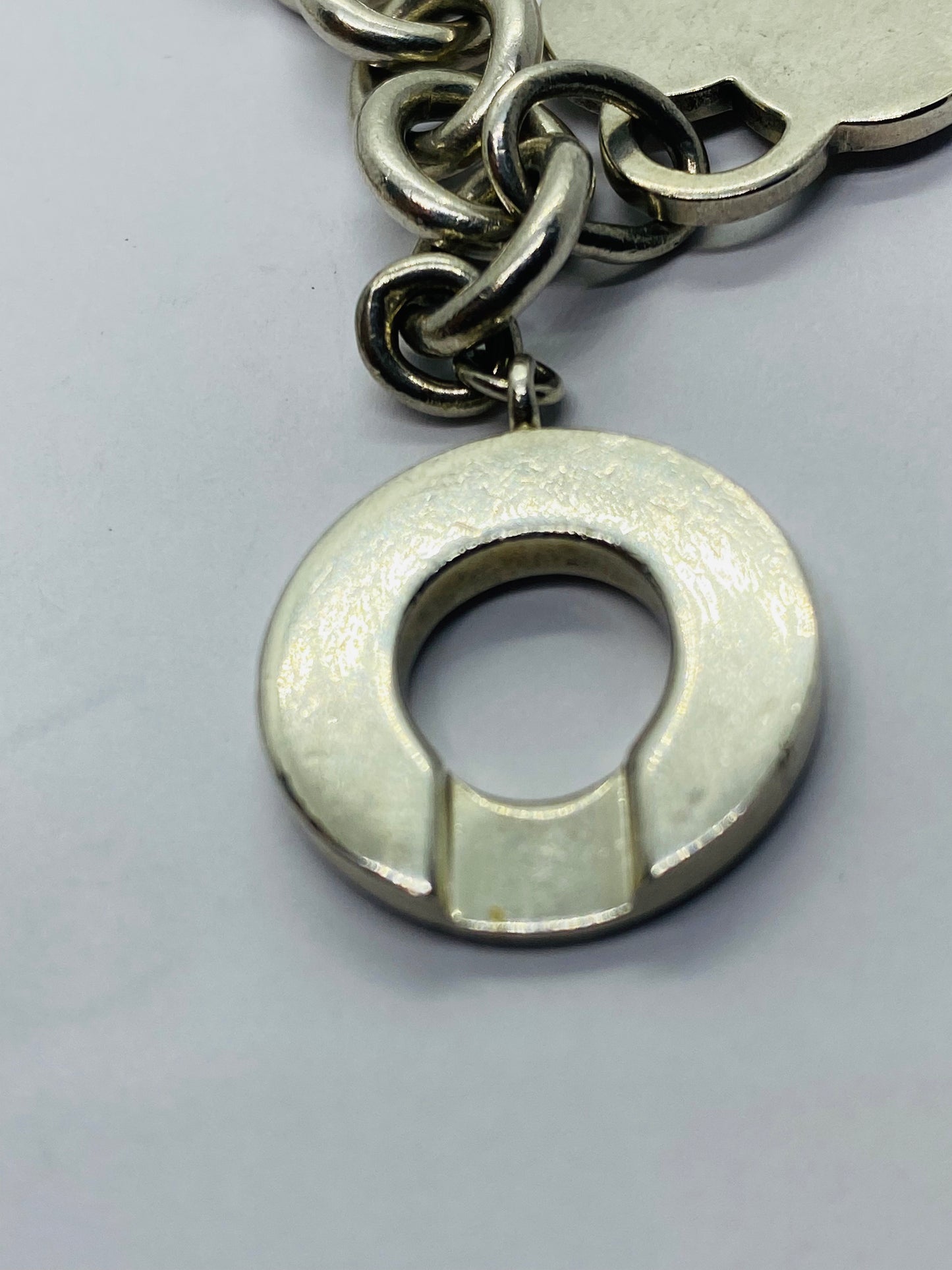 Tiffany & Co Sterling Silver Toggle Heart Tag Blank Heart Necklace 16” 74.8