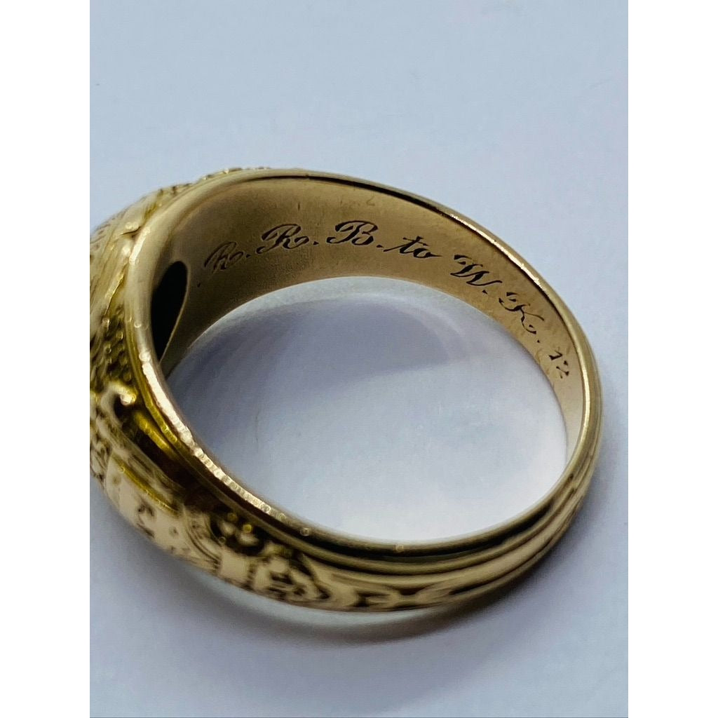 Tiffany & Co 14K Platinum .61CT 1912 Naval Academy Class Ring RARE