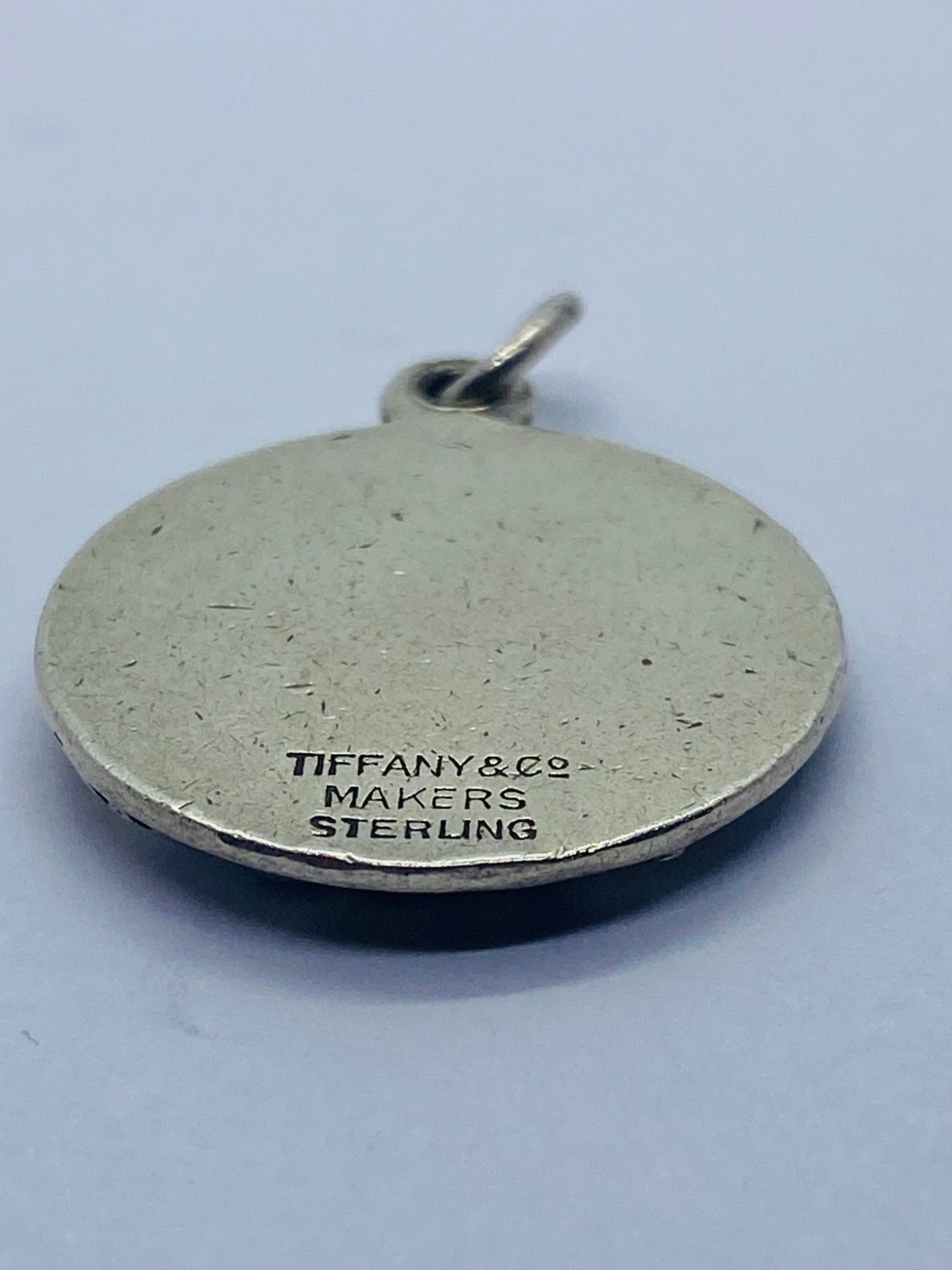 Tiffany & Co. Eagle Round Sterling Silver .925 Charm Pendant Rare Find
