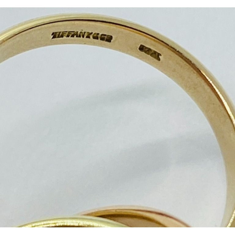 Tiffany & Co Multi Color Rolling 14k Gold Ring 585