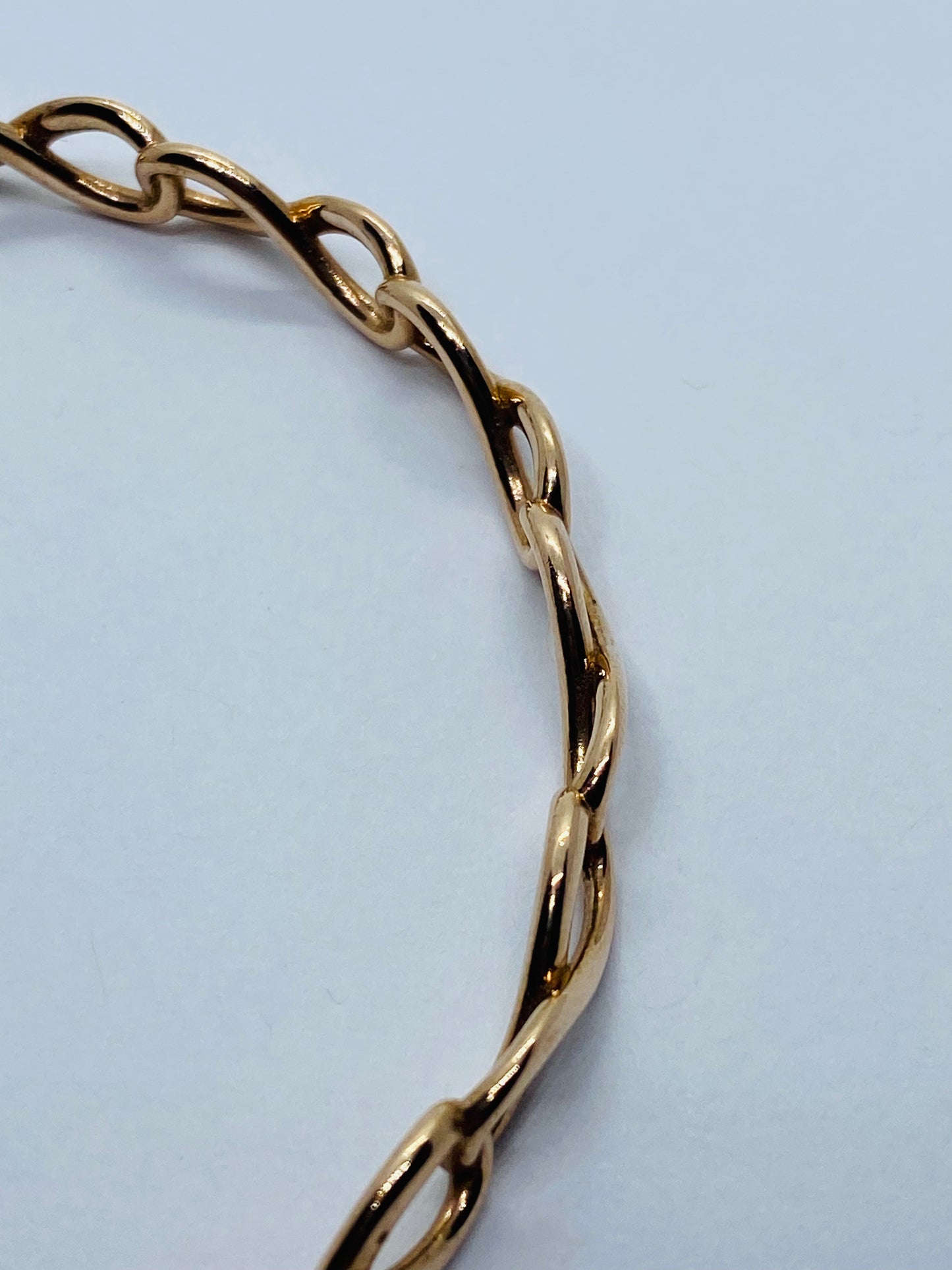 Rare Tiffany & Co Infinity Rubedo Bangle 8" Bracelet w Box/ Pouch 6.5mm Wide