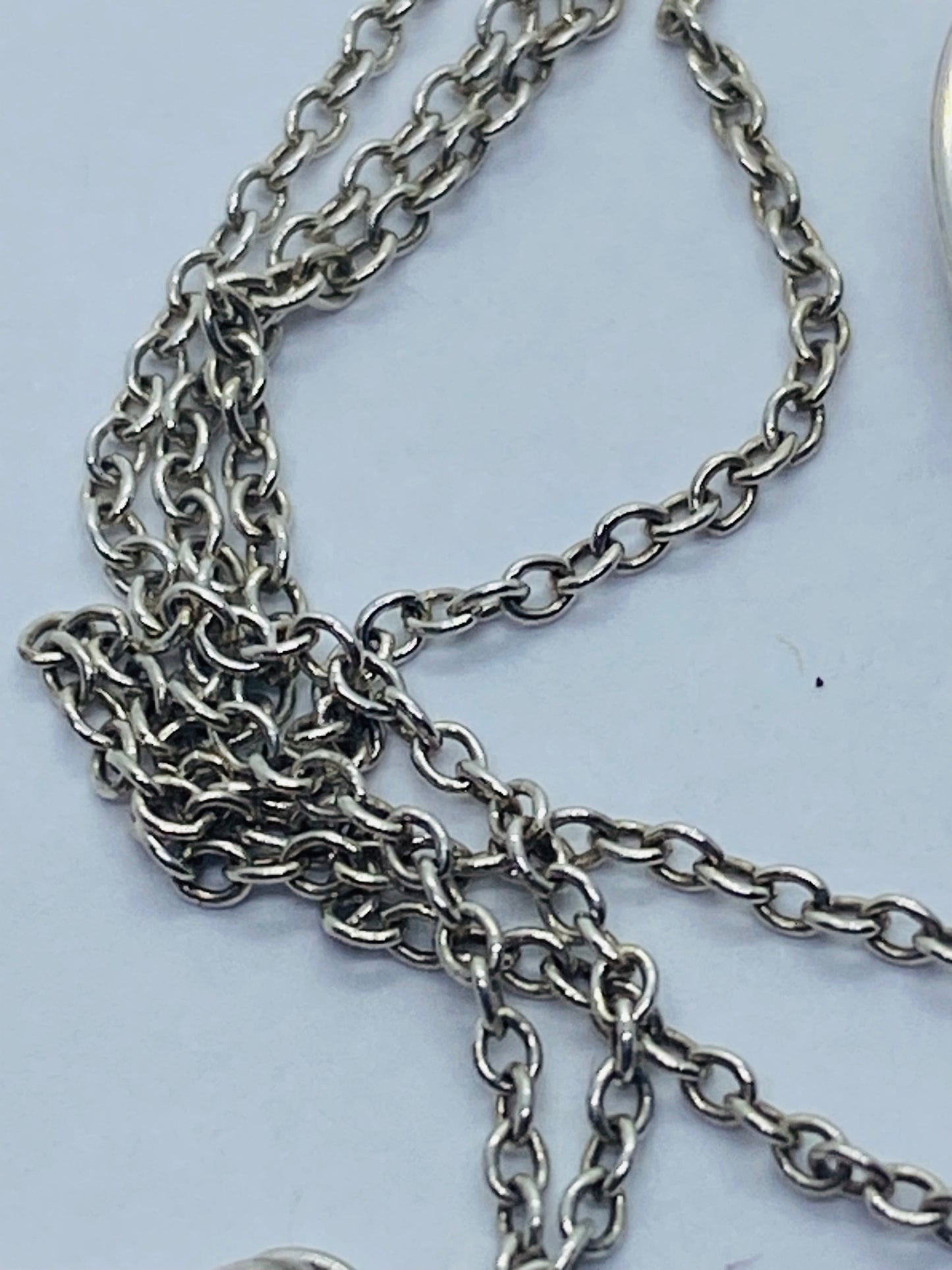 Tiffany & Co Sterling Silver Heart I Love You Notes Pendant 16.5” Necklace