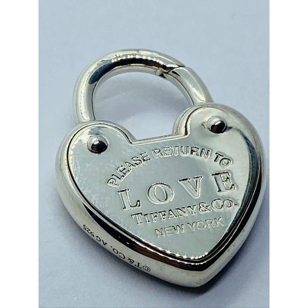 Tiffany & Co. Sterling Silver 'Return To Tiffany LOVE Heart Padlock Pendant
