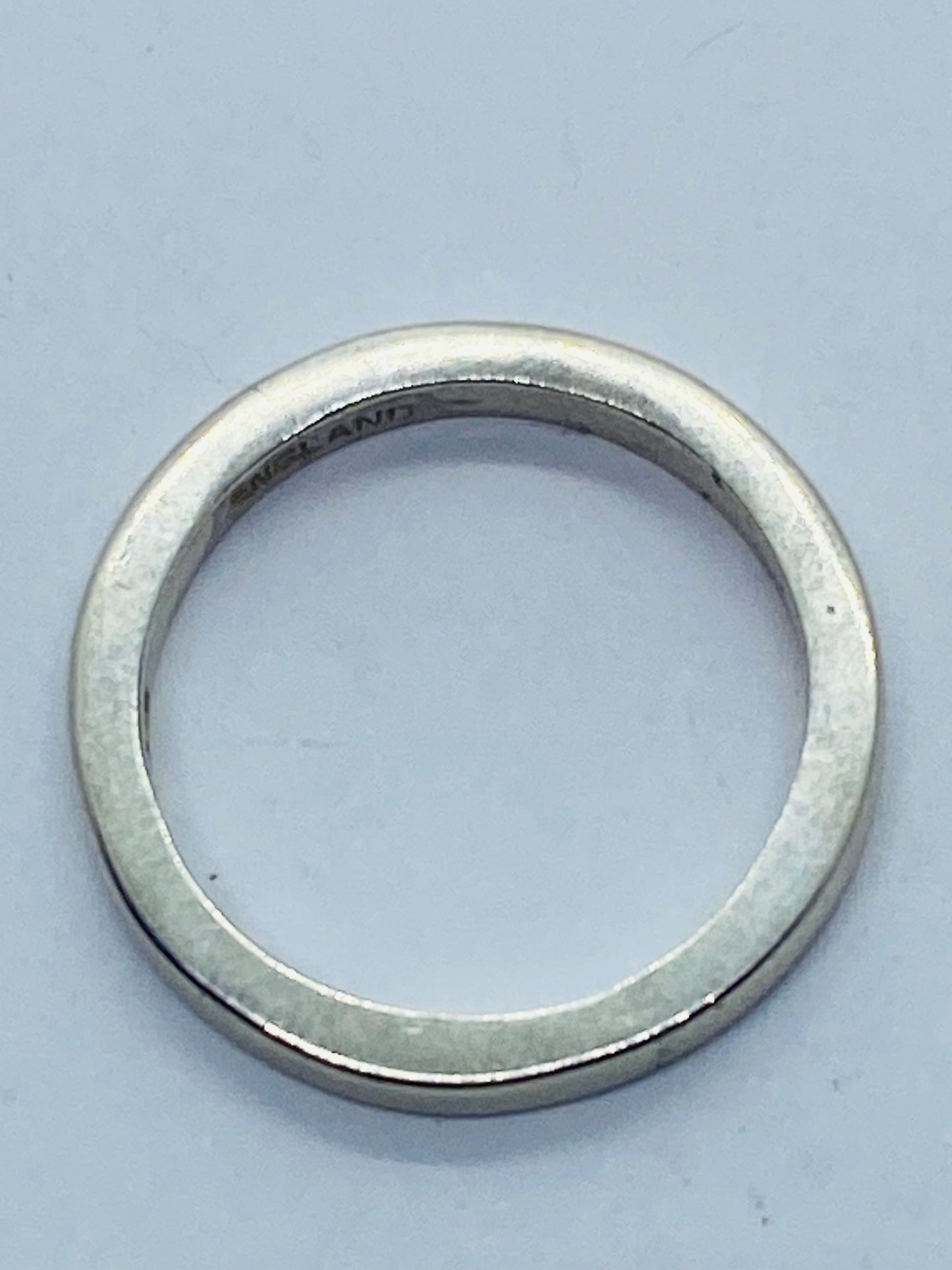 Vintage Tiffany & Co Sterling Silver Band ( T & Co ) Ring Made In England SET
