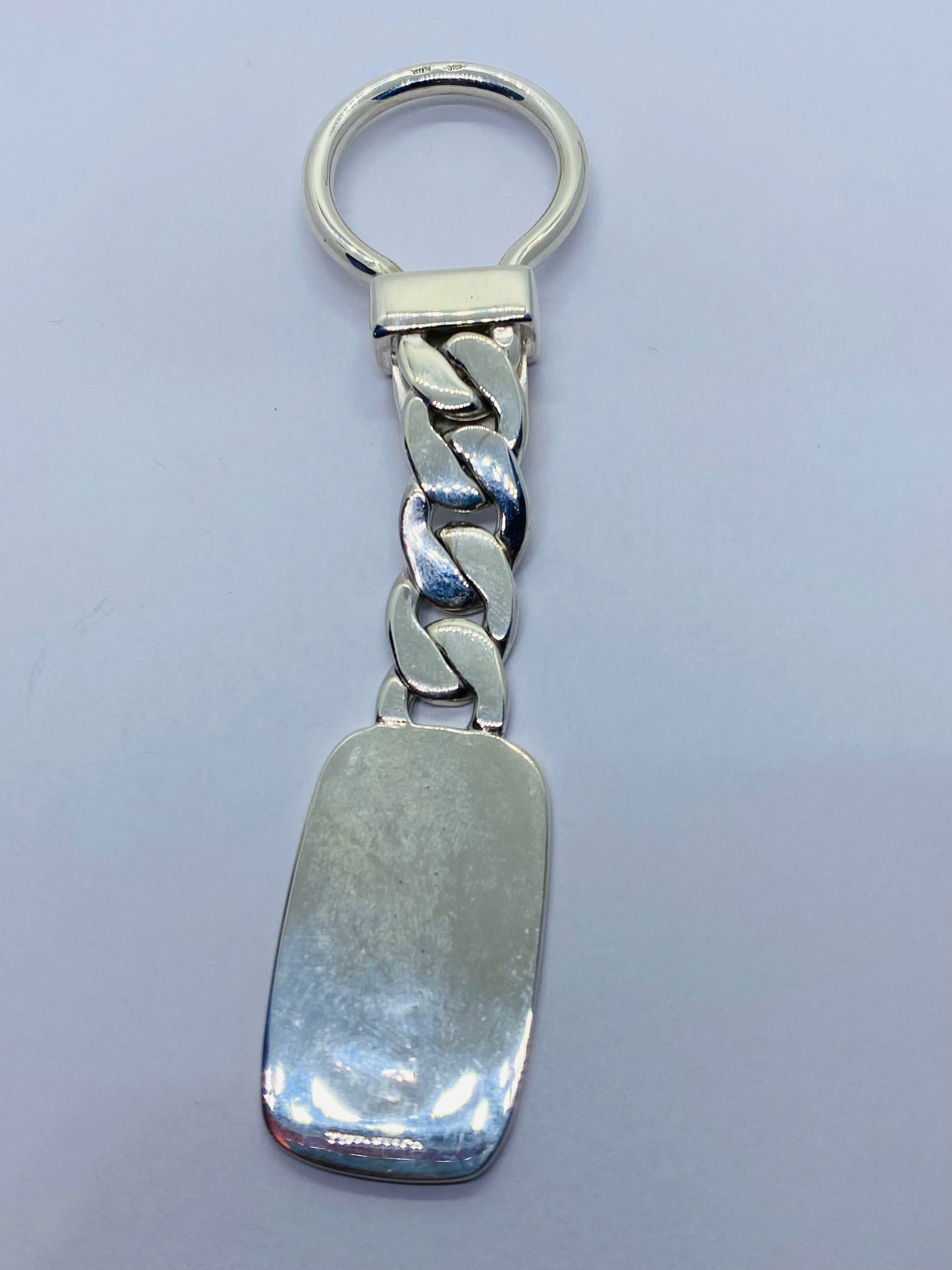 Authentic Tiffany & Co Cuban Link 925 750 Keyring Key Chain RARE