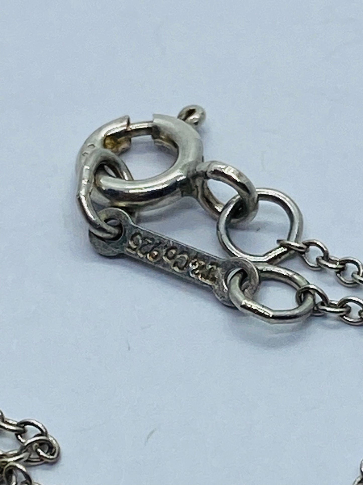 Tiffany & Co Silver 925 Picasso Large Loving Heart Pendant 18.25 Inch Necklace