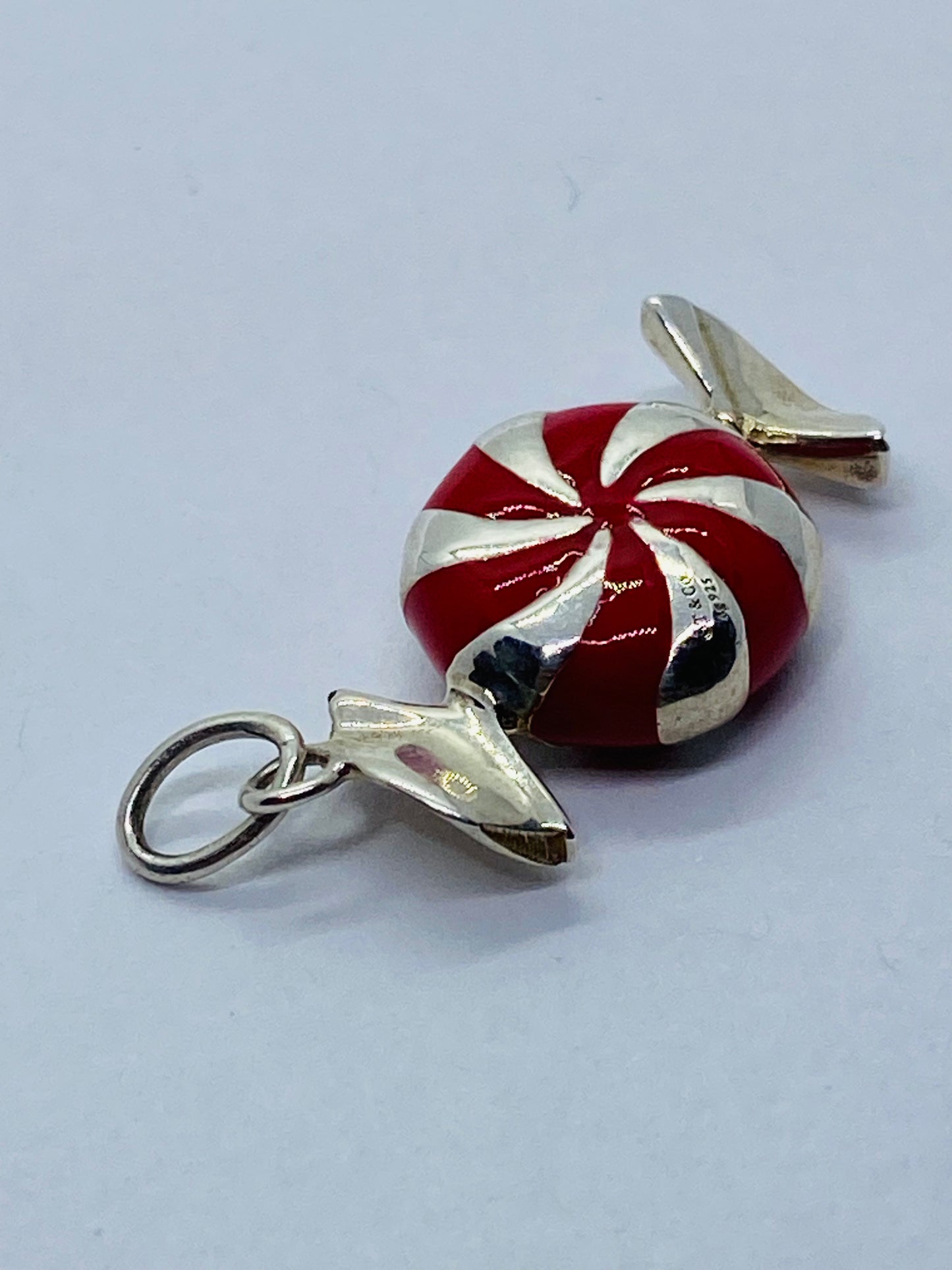 Tiffany & Co BON BON CANDY Mint Charm or Pendant Enamel Sterling Silver 925 READ