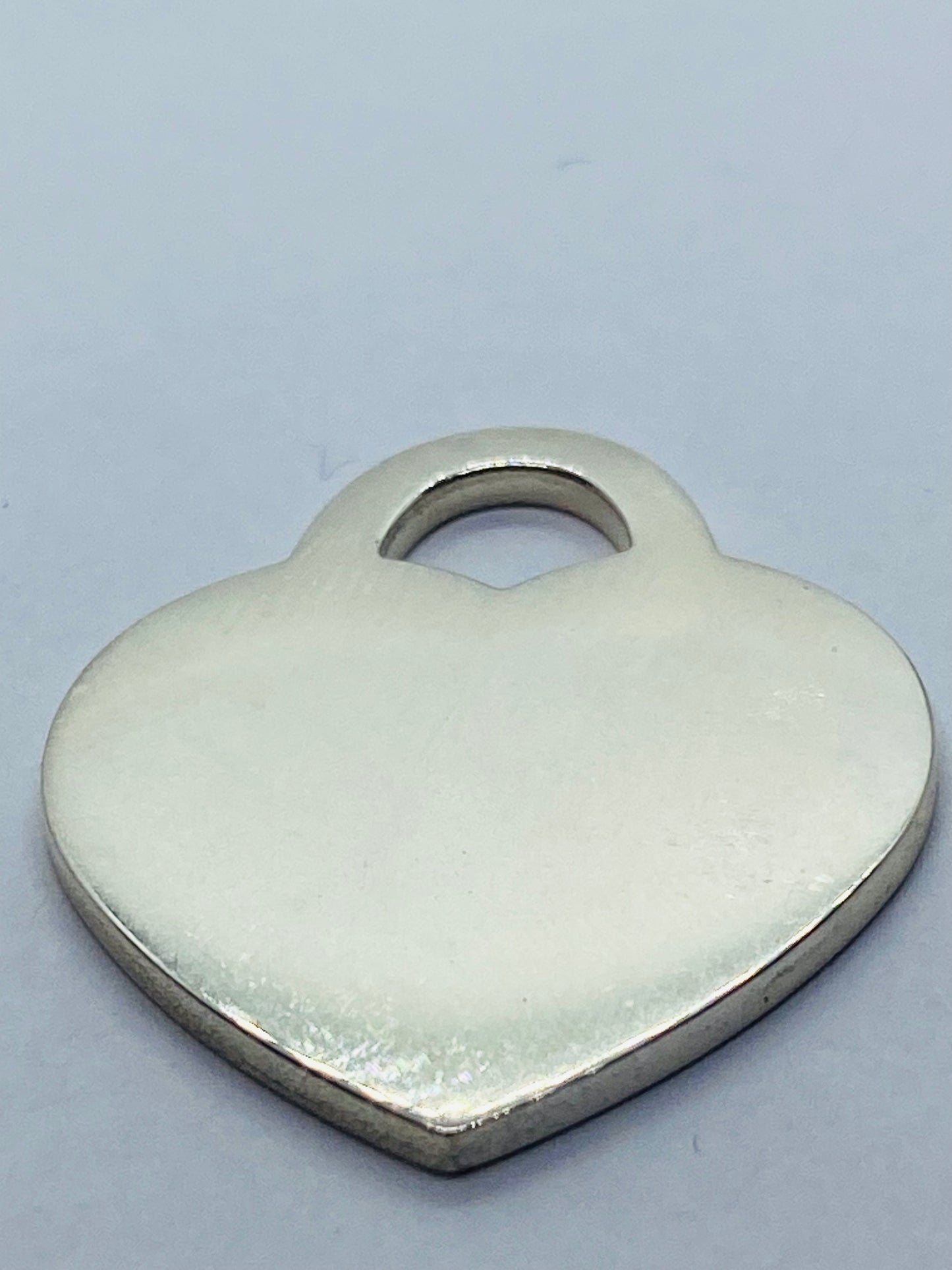 Tiffany & Co. Extra Large Heart Charm Jumbo Tag Pendant, Sterling Silver 31x26MM