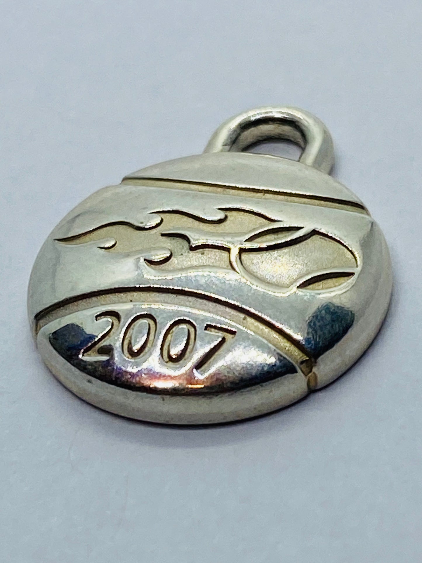 TIFFANY & CO STERLING SILVER US OPEN TENNIS 2007 TAG CHARM OR PENDANT