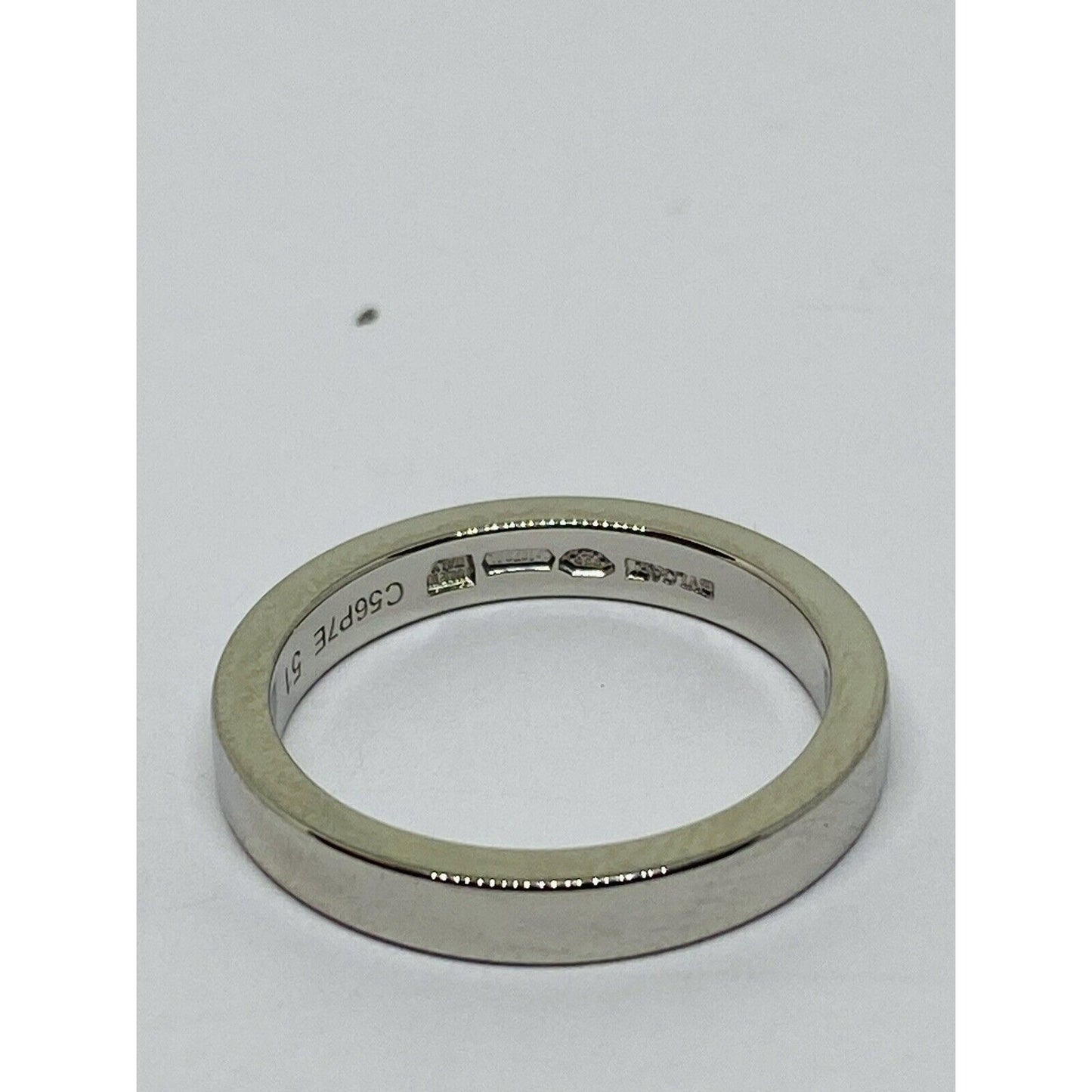 Bvlgari "MarryMe" Platinum Wedding Ring Size 5.5 (51) 2.7mm wide 6 gram