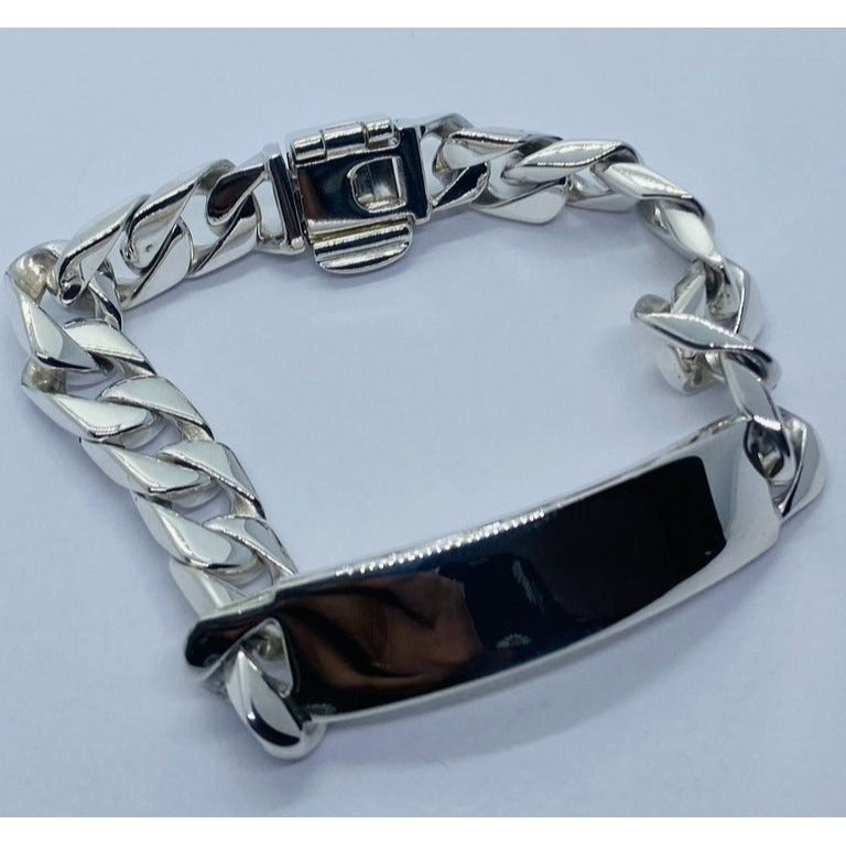 Tiffany & Co. Sterling Silver 925 Gram 7" Men's Curb Link ID Bracelet