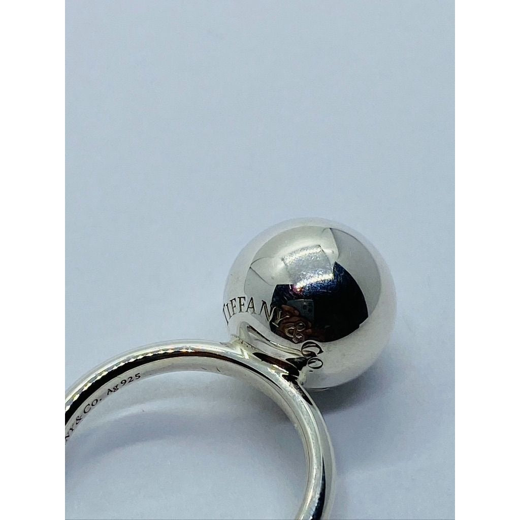 Tiffany & Co 925 Sterling Silver 12mm Hardwear Ring Size 5.5