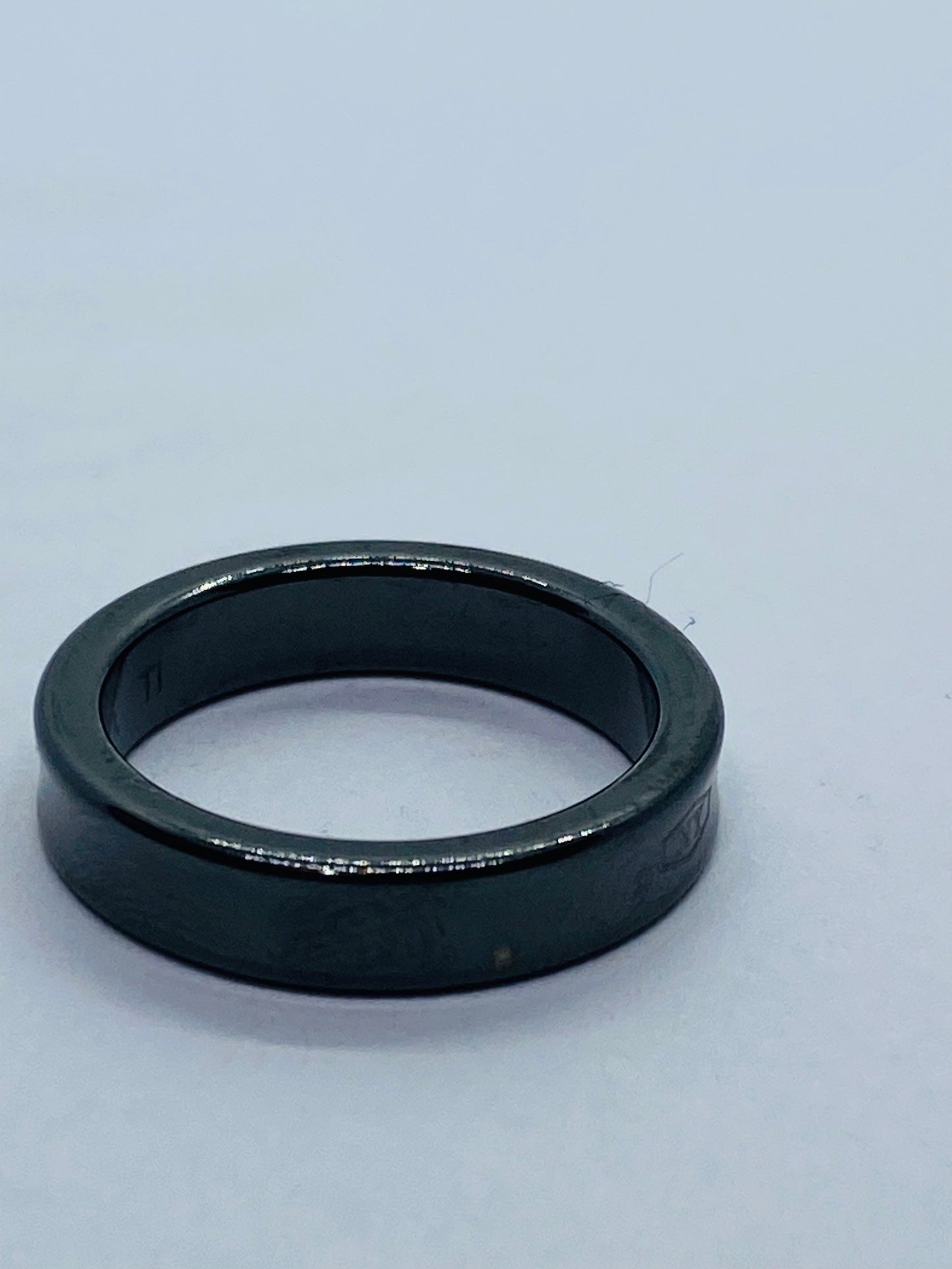 Tiffany & Co Titanium 1837 Narrow Band Ring Size 5 & Pouch Unisex Mens Rare