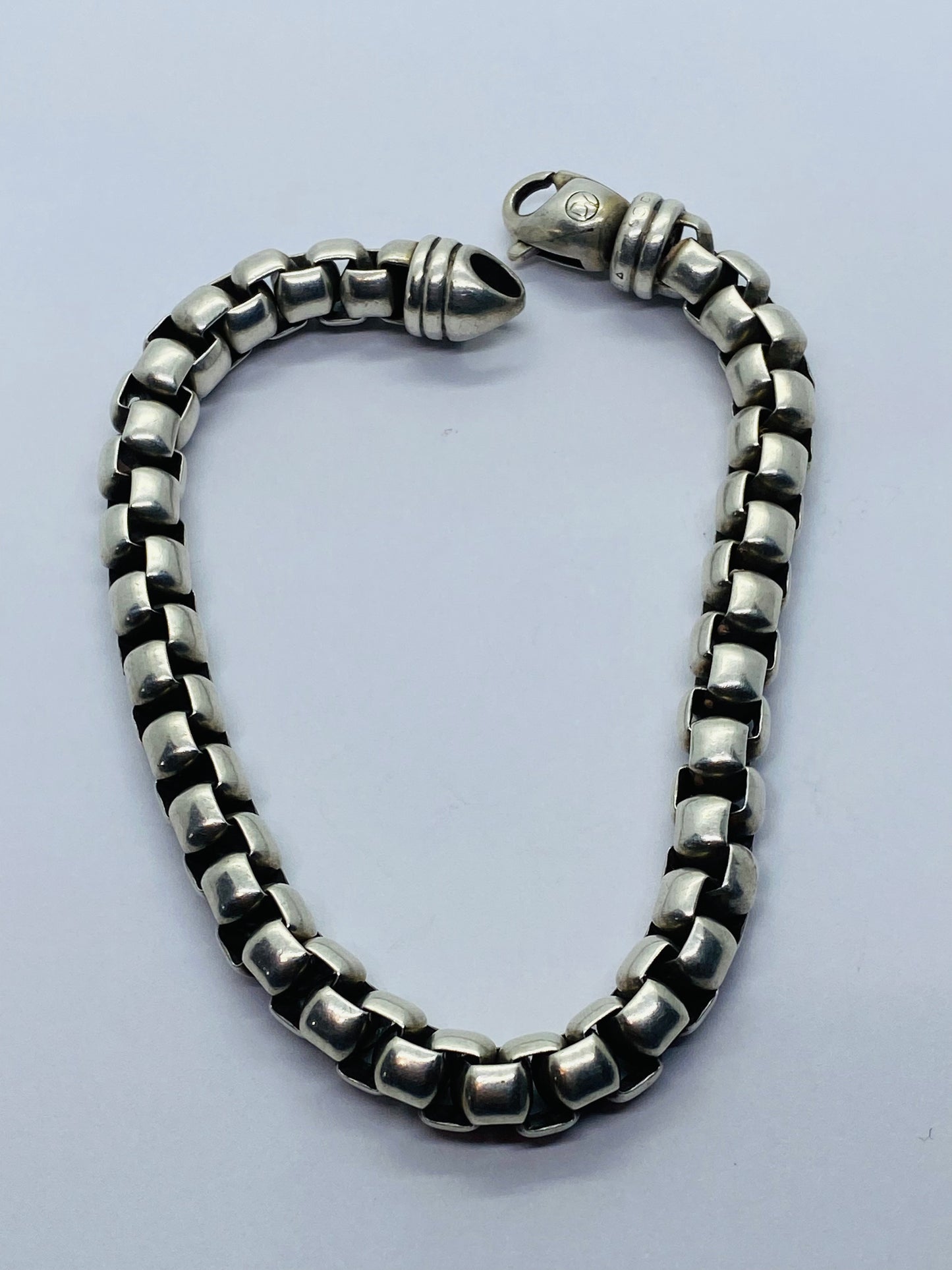 Authentic David Yurman Extra Large 8.75” Box Chain Bracelet 7mm. 50.6 Grams.