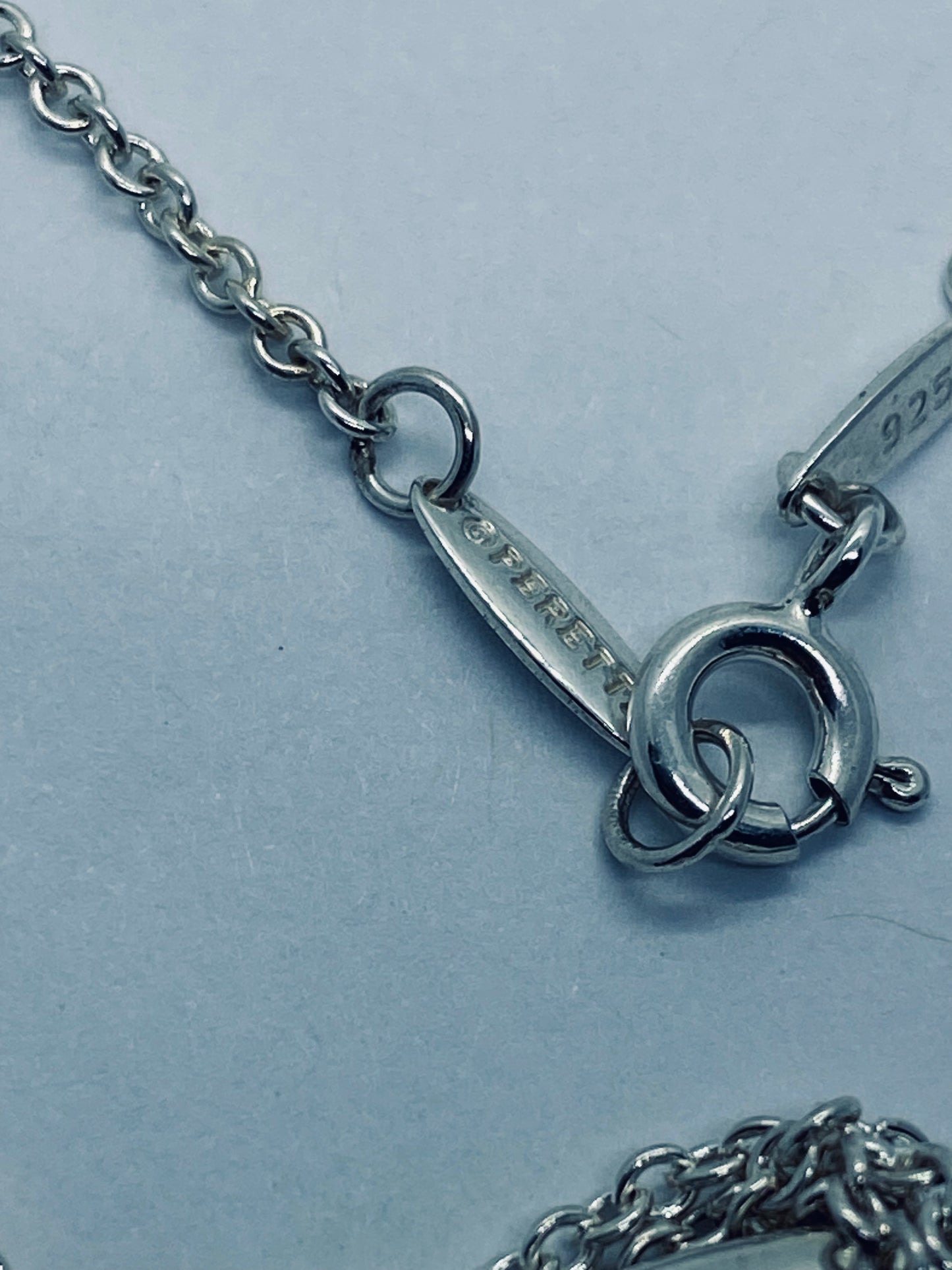 Tiffany & Co Elsa Peretti 50mm Disc 925 Sterling Silver Pendant & Necklace 16”