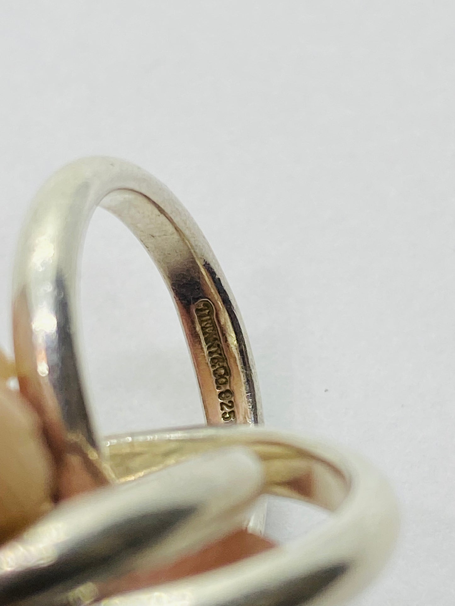 Tiffany & Co. 925 Sterling Silver Triple Rolling 3 Three Band Stack Ring Size 5