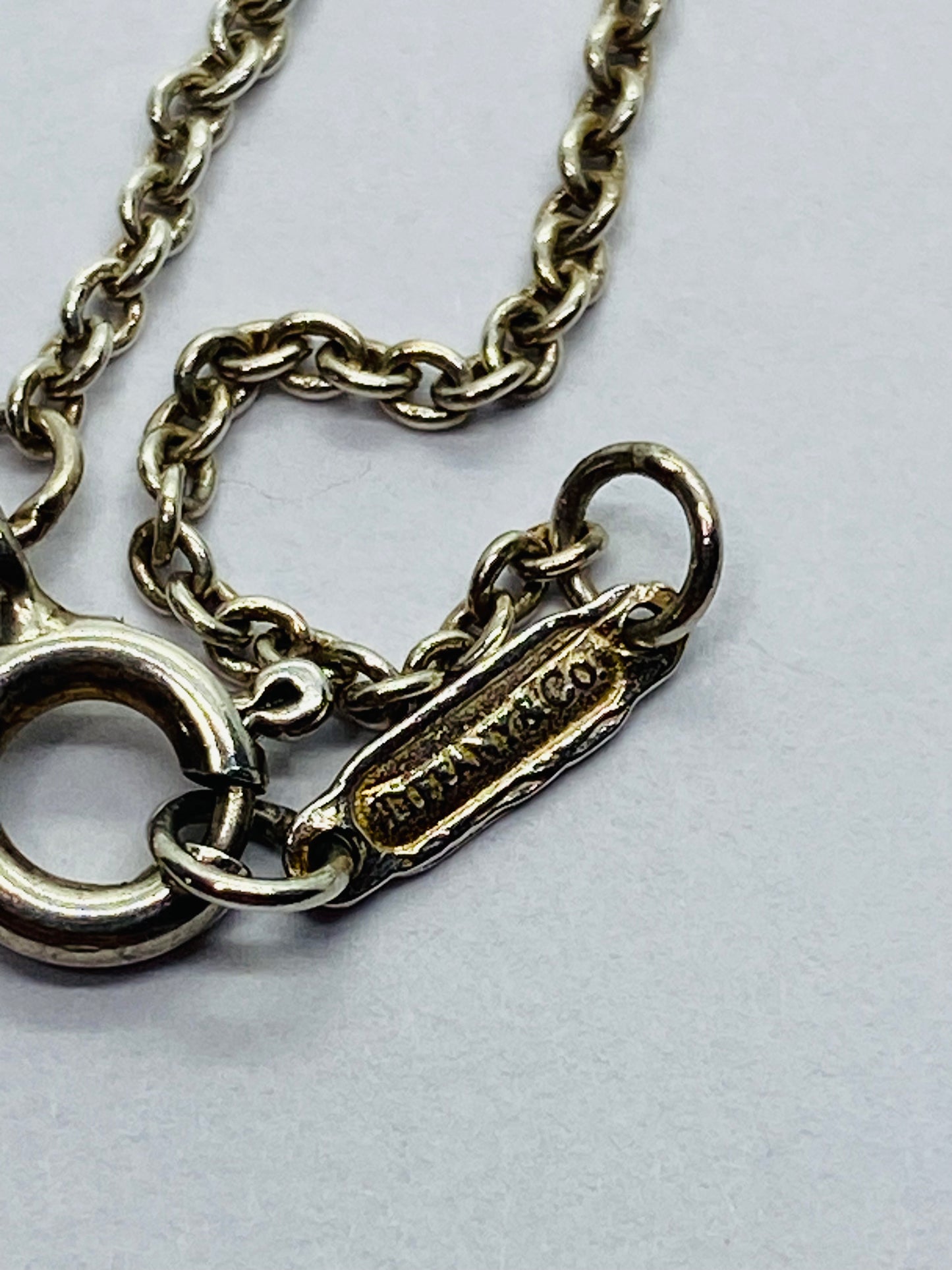 Tiffany & Co Paloma Picasso Double Loving Heart Infinity Necklace Pendant 16"