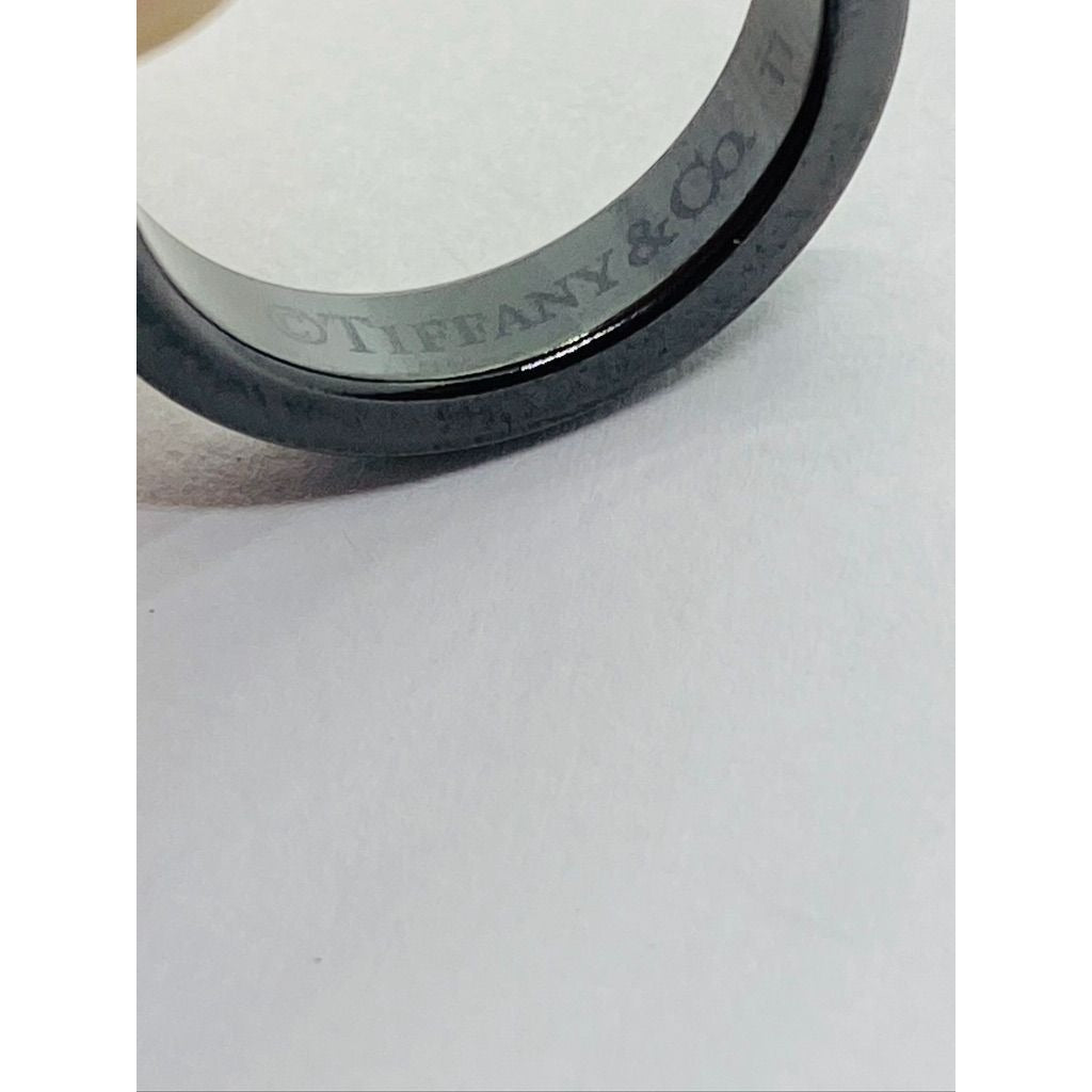 Tiffany & Co Titanium 1837 Narrow Band Size 4