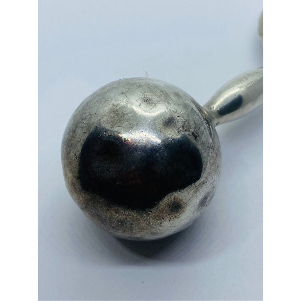 Rare Tiffany & Co Sterling 925 Baby Rattle & Teething Ring