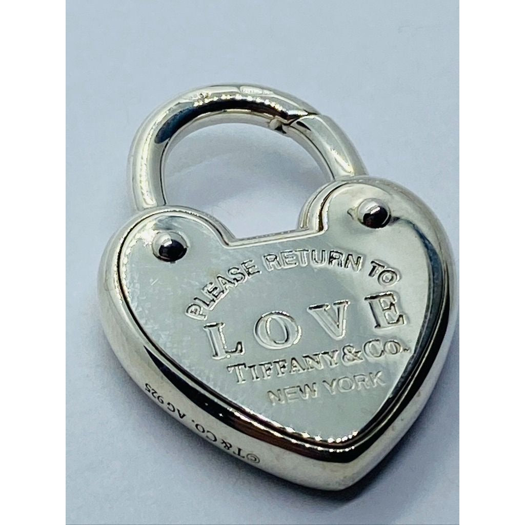 Tiffany & Co. Sterling Silver 'Return To Tiffany LOVE Heart Padlock Pendant