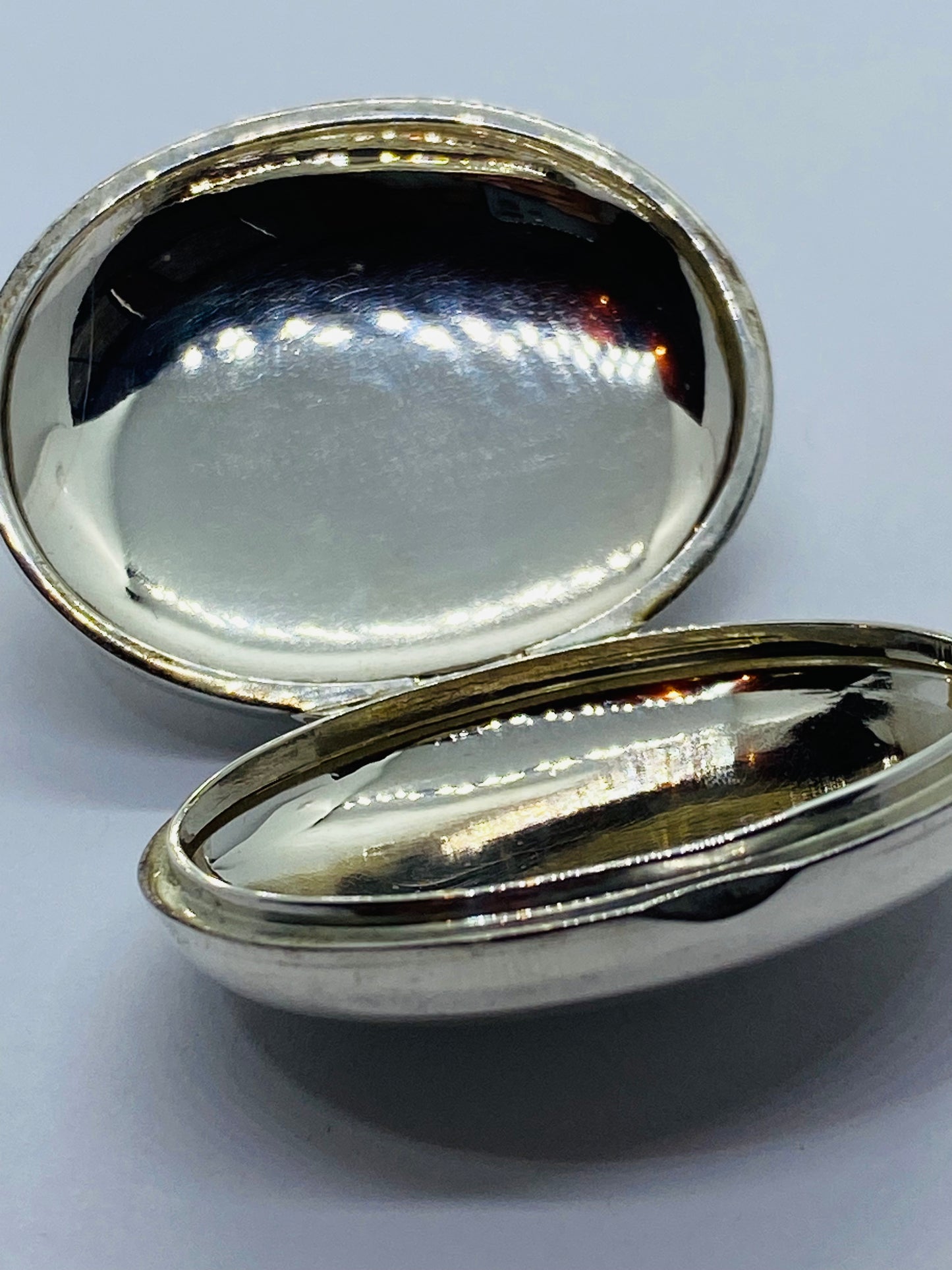 Tiffany & Co Sterling Silver Locket XL 42mm long and 31mm wide Pouch Box