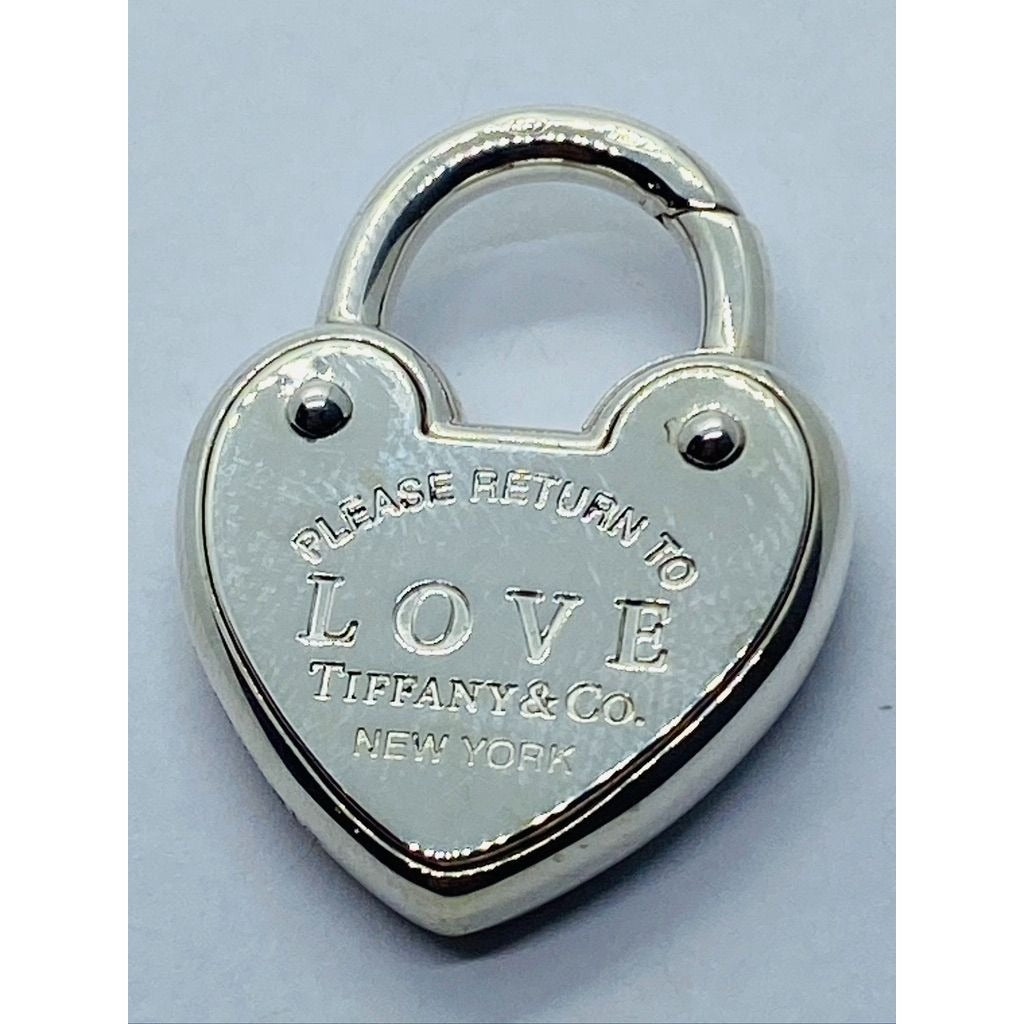 Tiffany & Co. Sterling Silver 'Return To Tiffany LOVE Heart Padlock Pendant