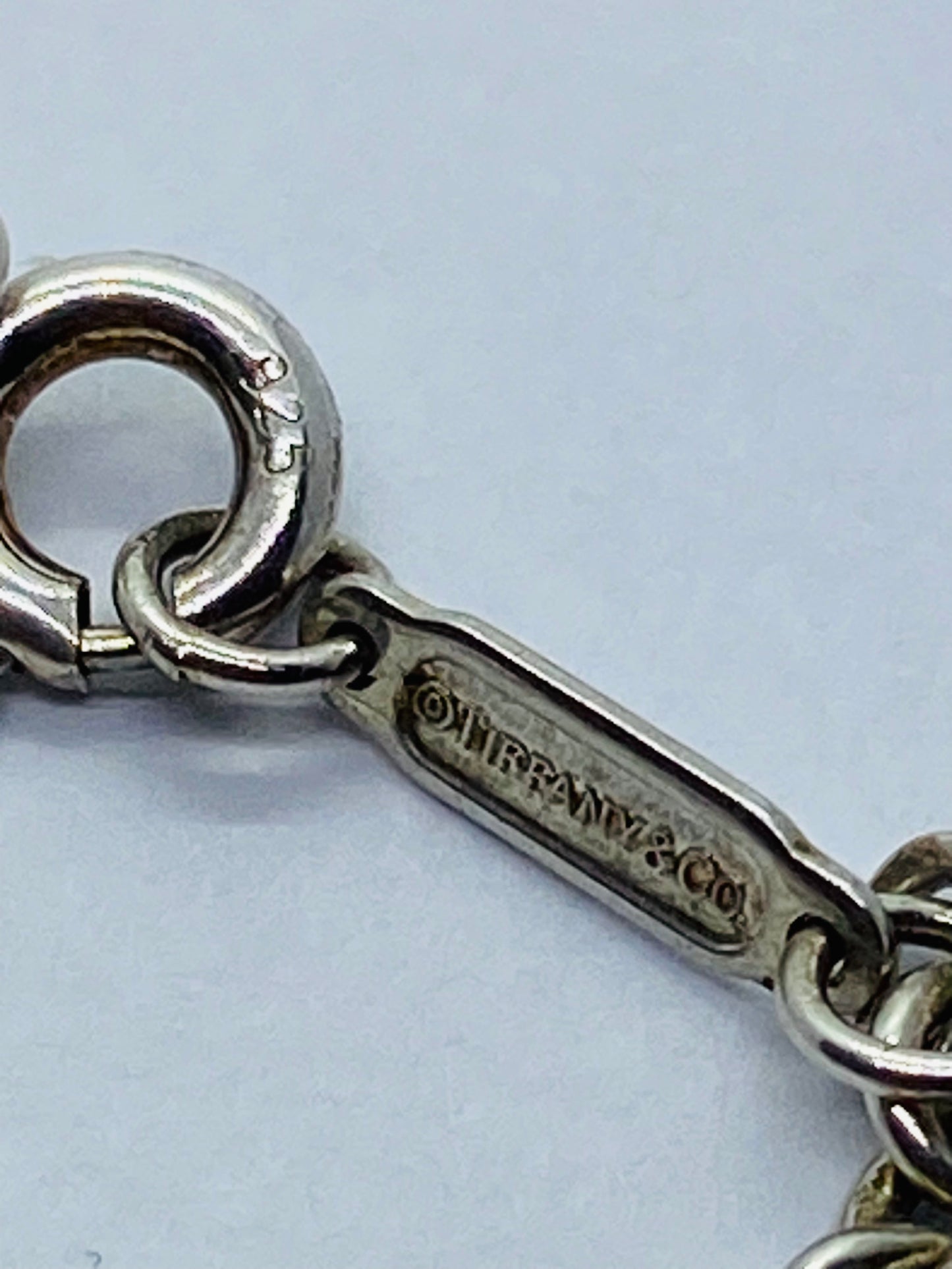 Tiffany & Co 3mm Large Link Rolo Chain 18.25 Necklace Sterling Silver