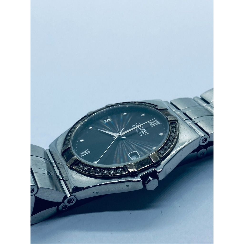 Men's Citizen Eco- Drive Diamond Watch 36mm Case