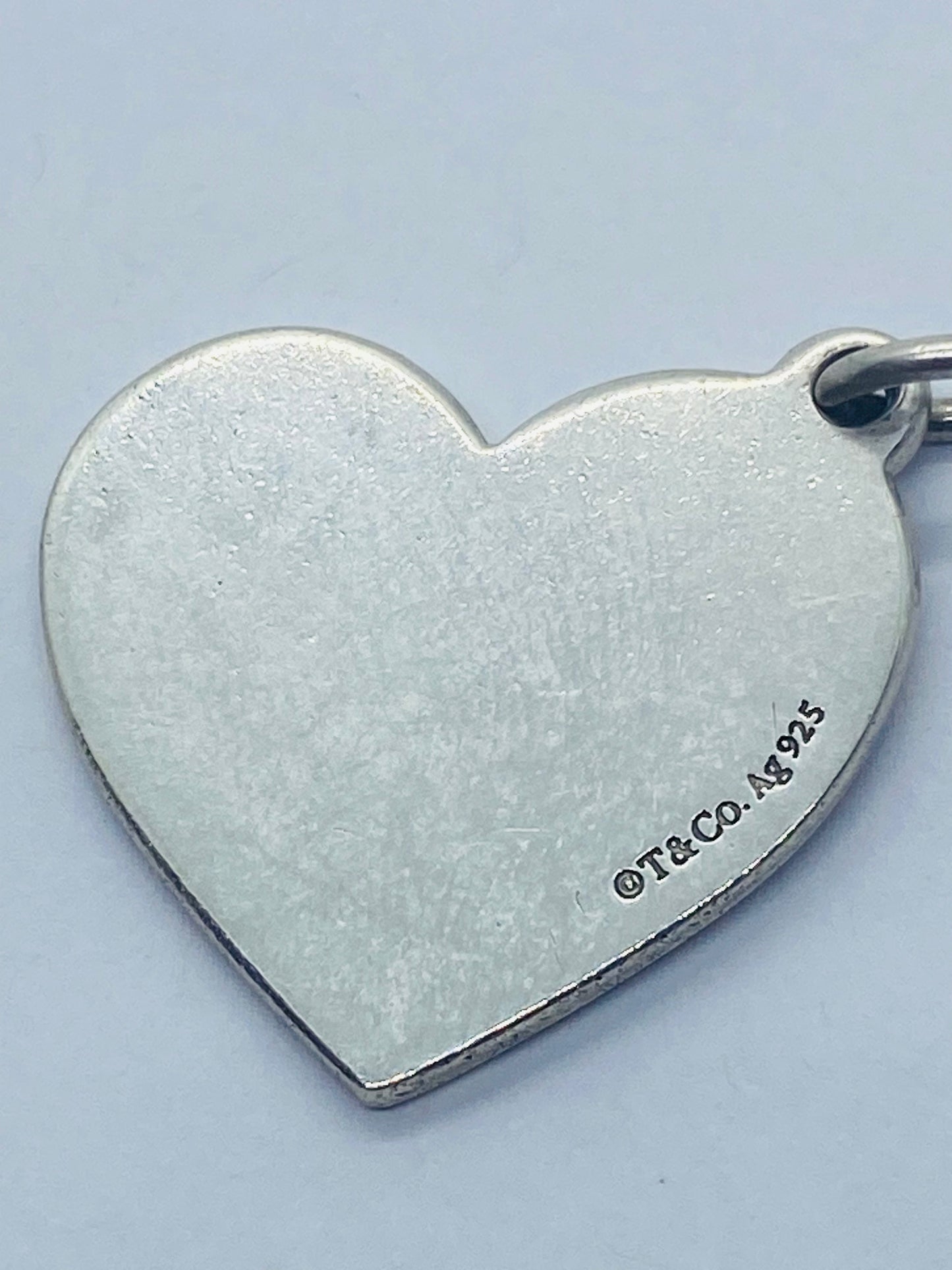 Tiffany & Co. 925 Silver Love MOM Heart Charm