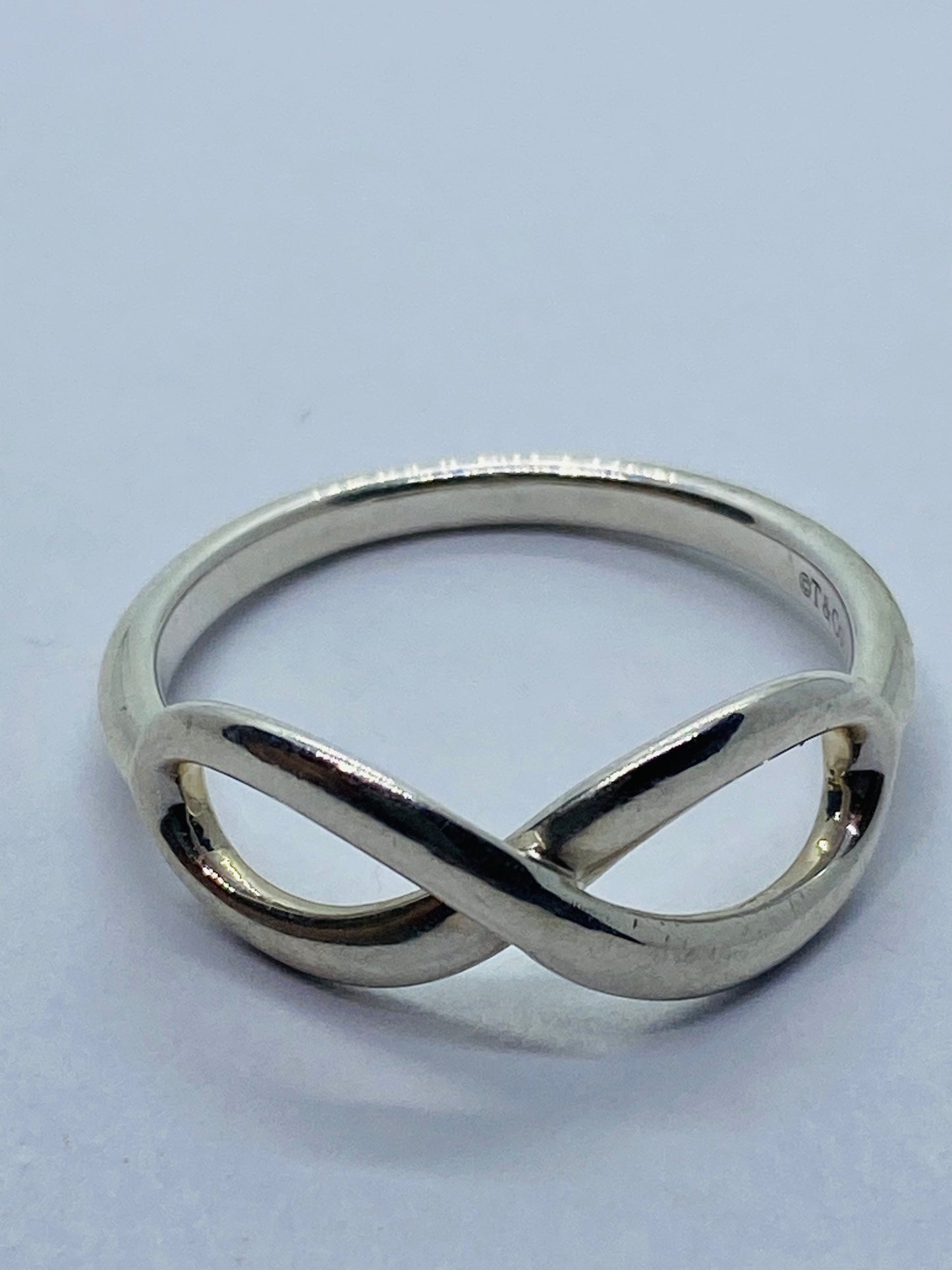Tiffany & Co Sterling Silver 925 Infinity Band Ring Size 6