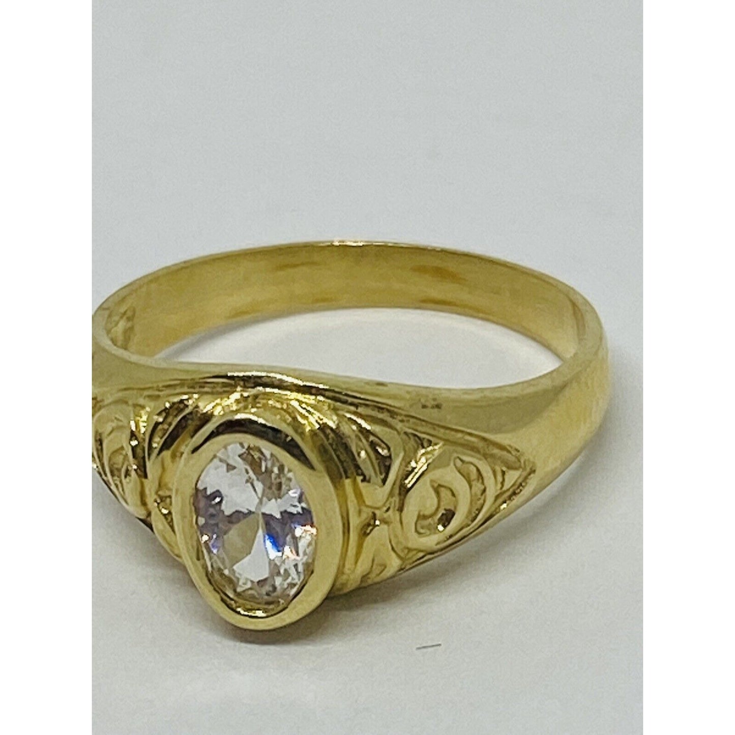 Children's 14K Yellow Gold With CZ Stone Kids Ring Baby Size 4.25