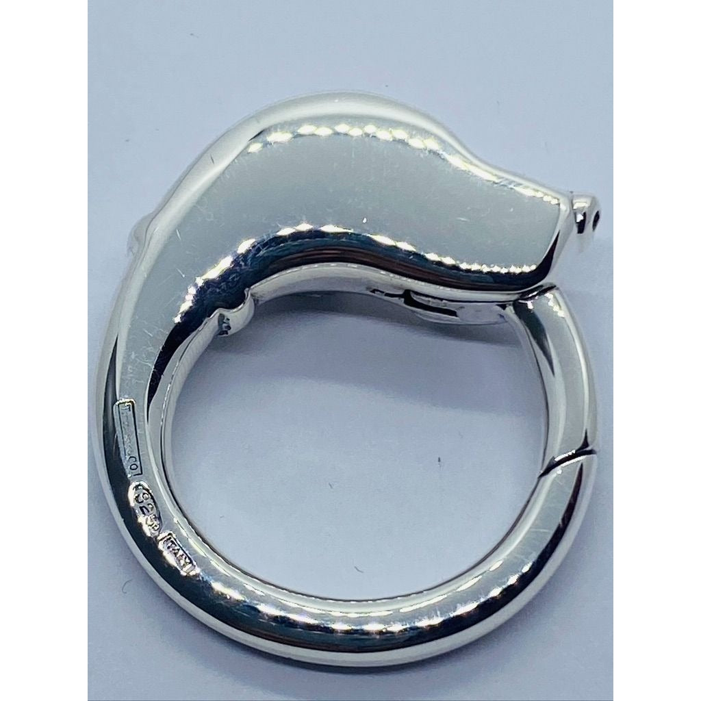Tiffany & Co Key Ring Keychain Dog Rare Sterling Silver 925