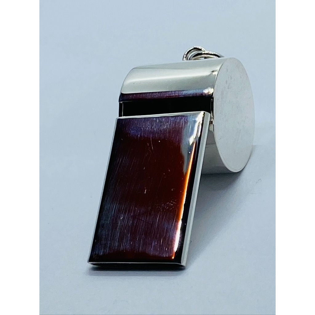 Rare Tiffany & Co Sterling Silver Whistle Charm Pendant in Tiffany RETIRED