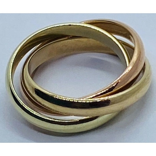 Tiffany & Co Multi Color Rolling 14k Gold Ring 585