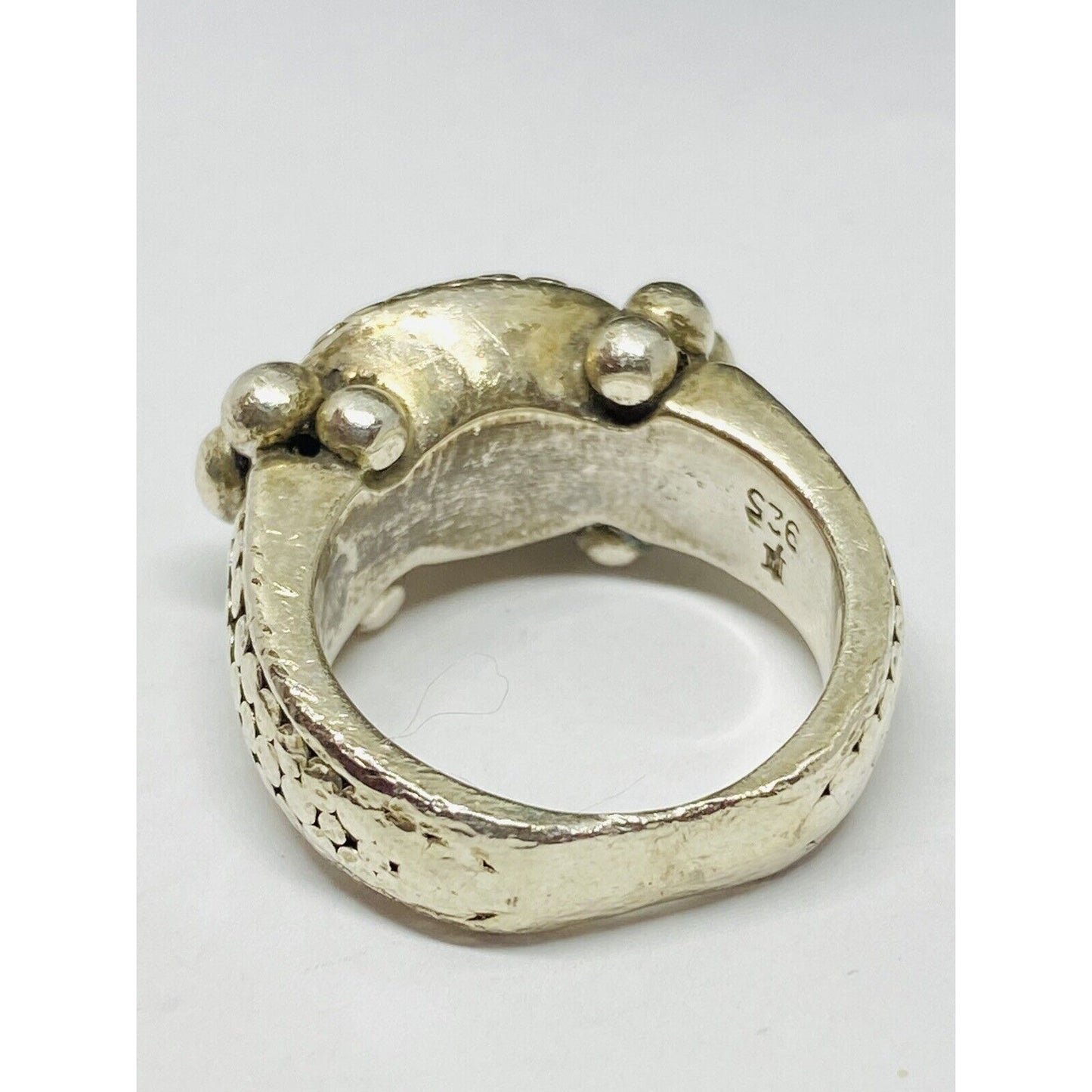 John Hardy Dot Collection Sterling Silver 925 Dome Design Ring Size 6.75