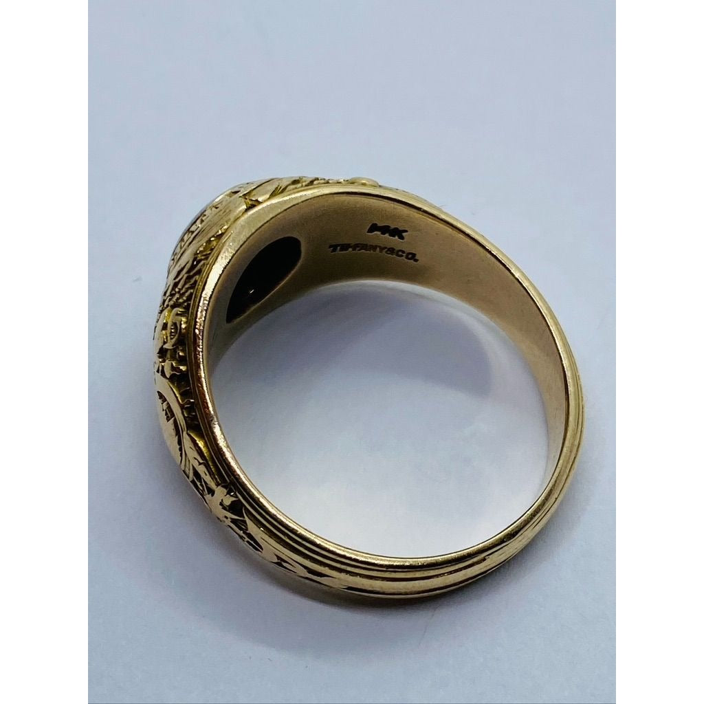 Tiffany & Co 14K Platinum .61CT 1912 Naval Academy Class Ring RARE