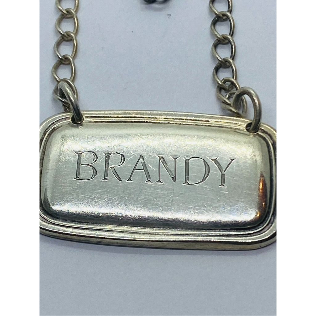 Tiffany & Co Sterling Silver 925 Brandy Decanter Bottle Tag