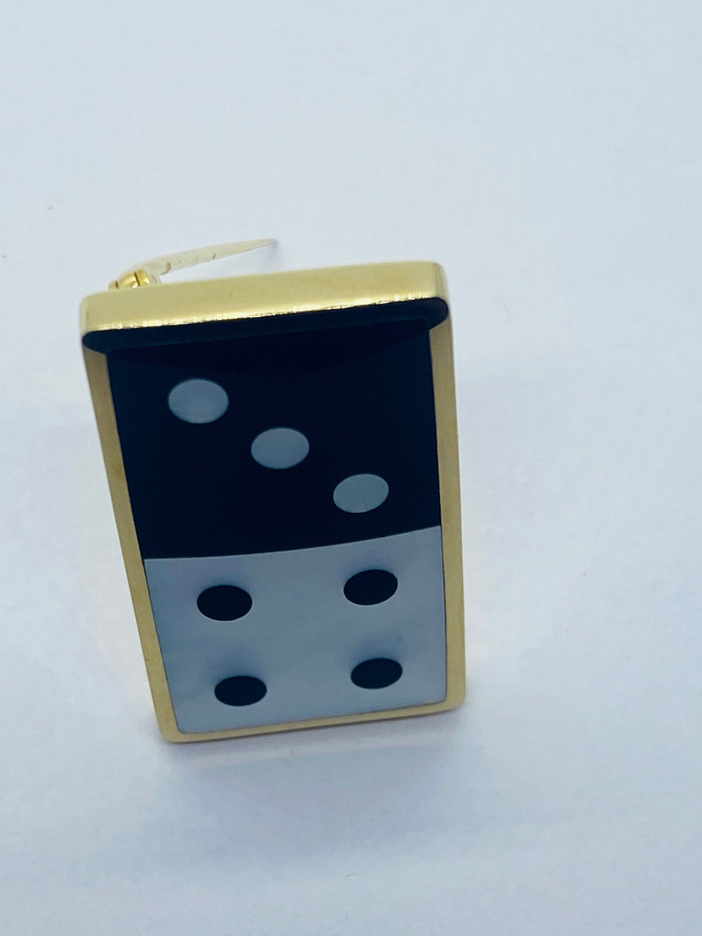 Angela Cummings Tiffany & Co Domino Mother Of Pearl 18K Yellow Gold Brooch
