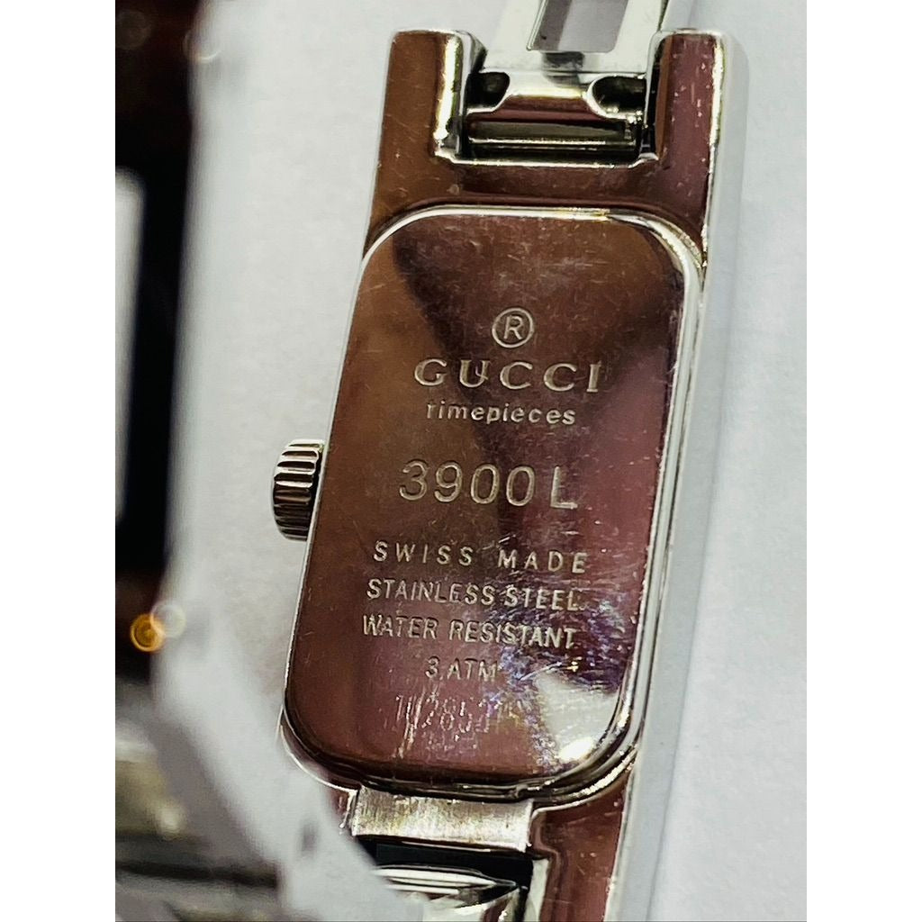 Gucci 3900L Silver Dial Women Wrist Watch 6"