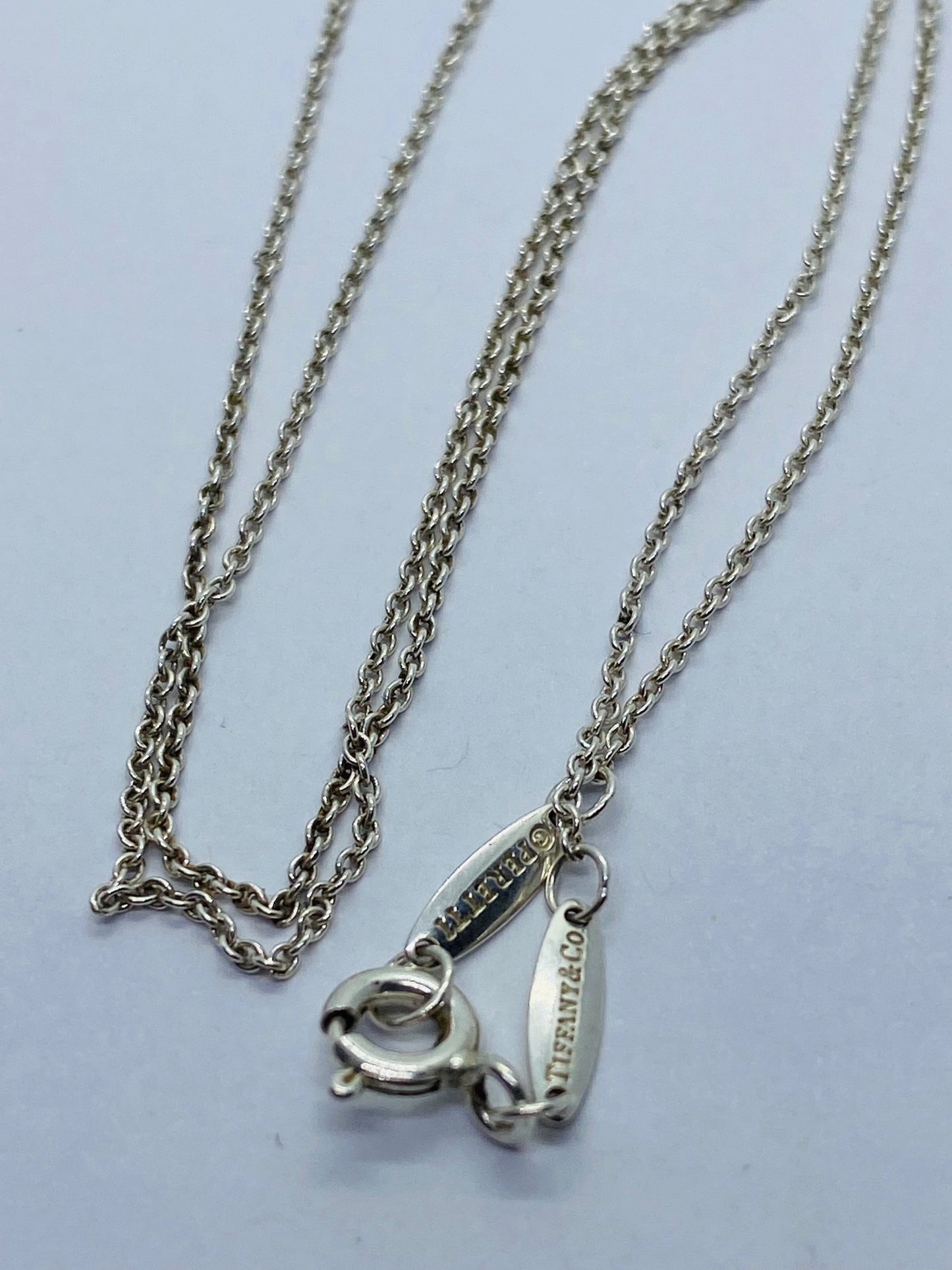 Tiffany & Co. Rhodonite Colors by the Yard Necklace 16” Elsa Peretti Silver