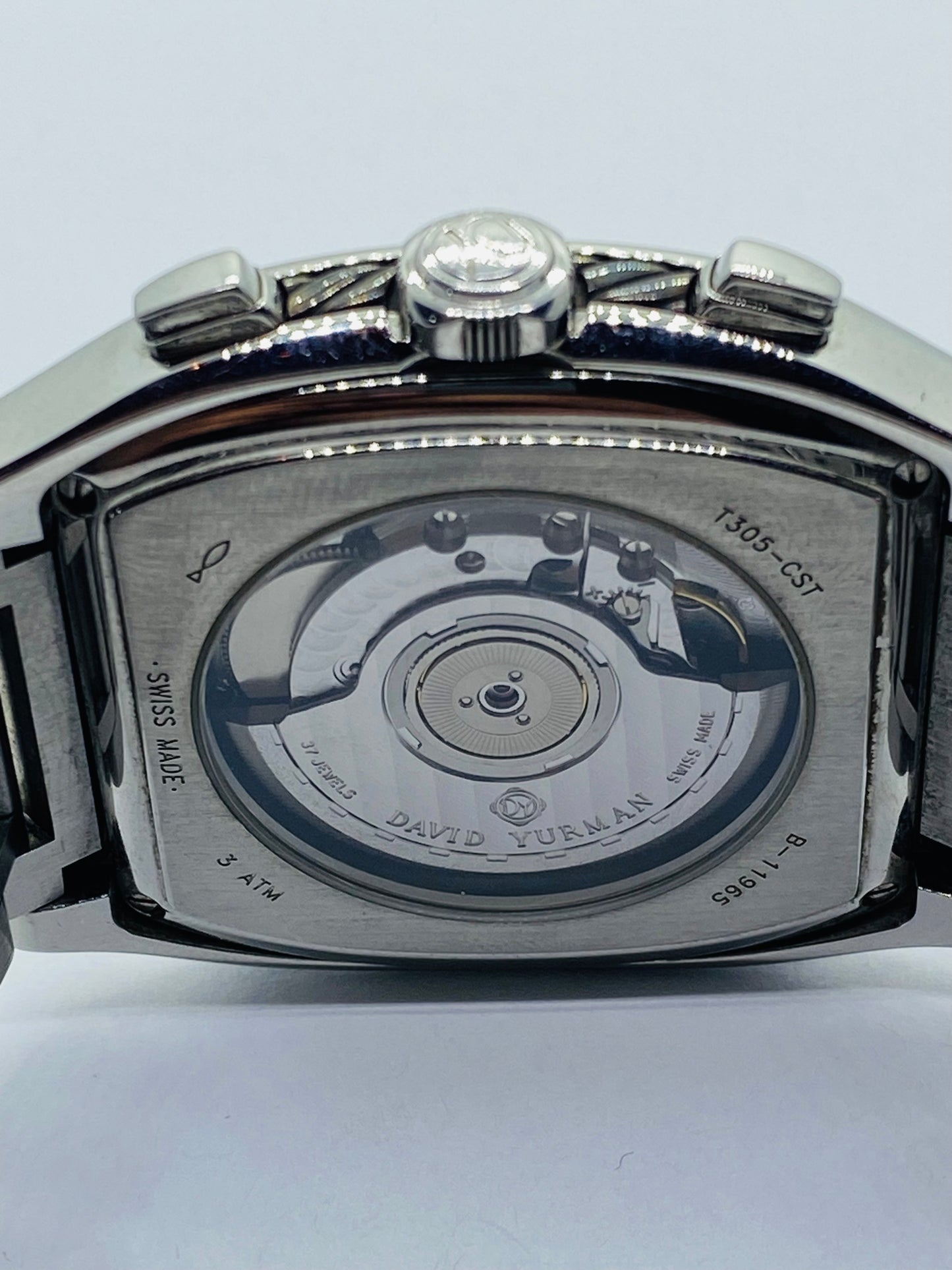 David Yurman Thoroughbred Belmont 41mm T305-CST Automatic Mens Watch 6.5” Wrist