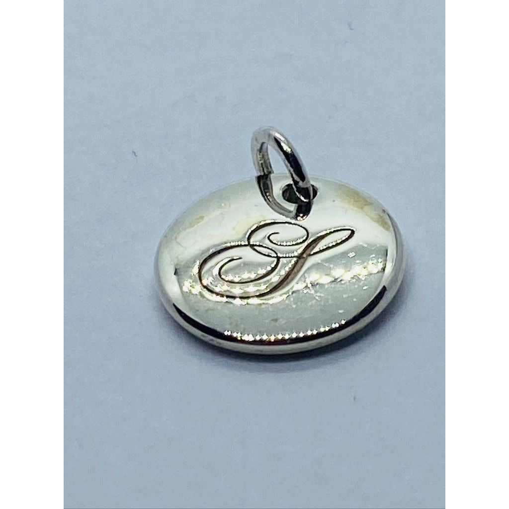 TIFFANY & CO S Initial Alphabet Sterling Silver Pendant
