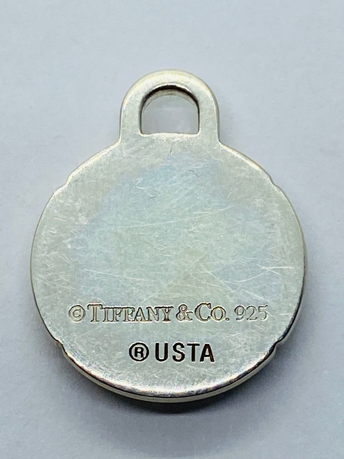 TIFFANY & CO STERLING SILVER US OPEN TENNIS 2007 TAG CHARM OR PENDANT