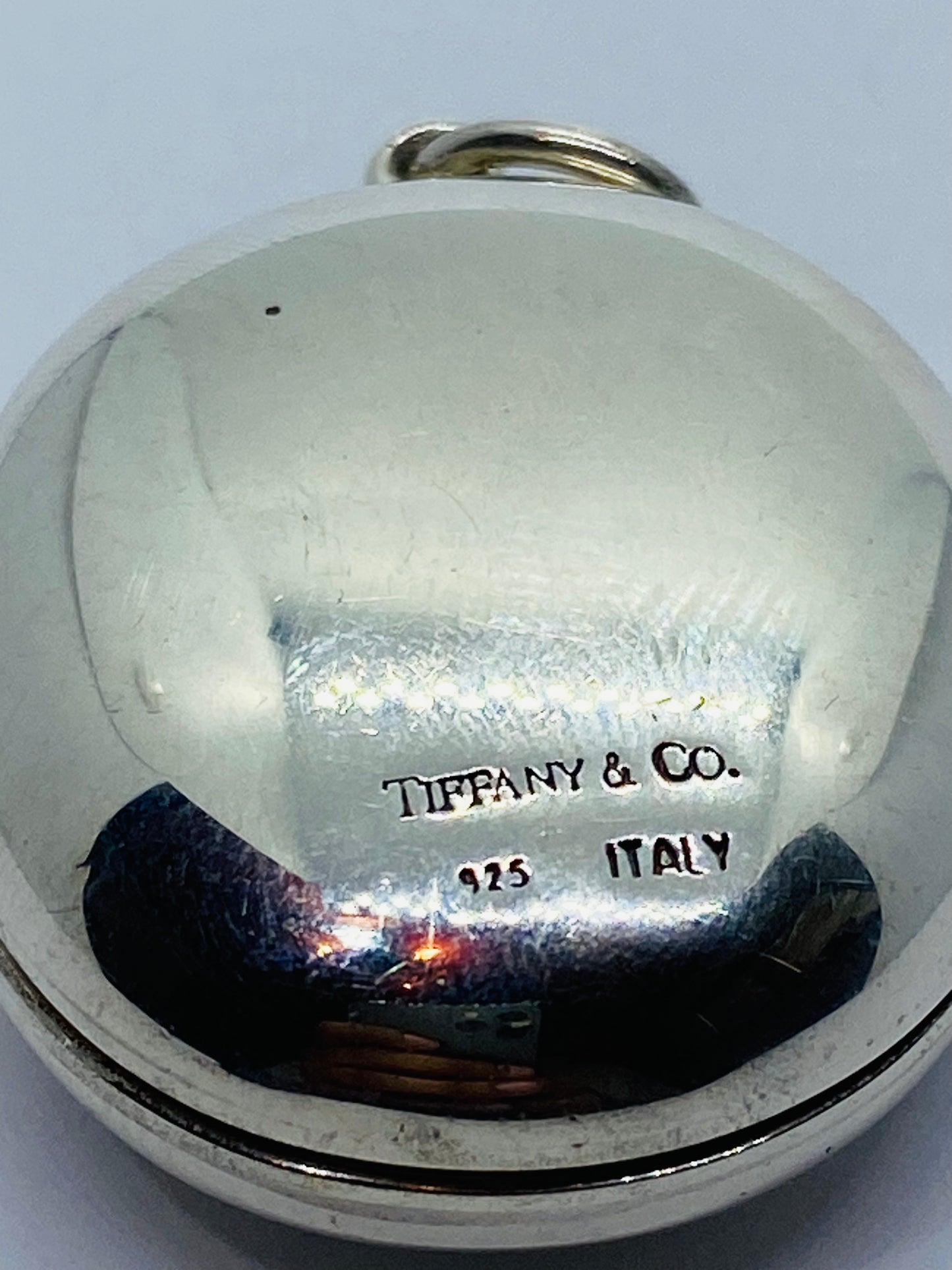 Tiffany & Co Sterling Silver Locket XL 42mm long and 31mm wide Pouch Box