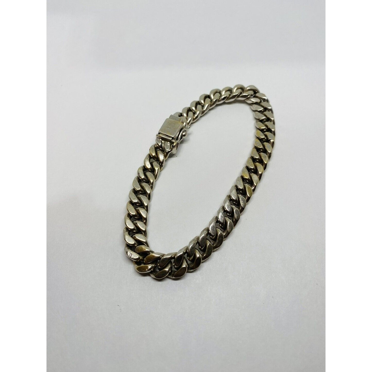 53.3 grams SOLID 14k GOLD CUBAN 8.5MM chain BRACELET 8.25”