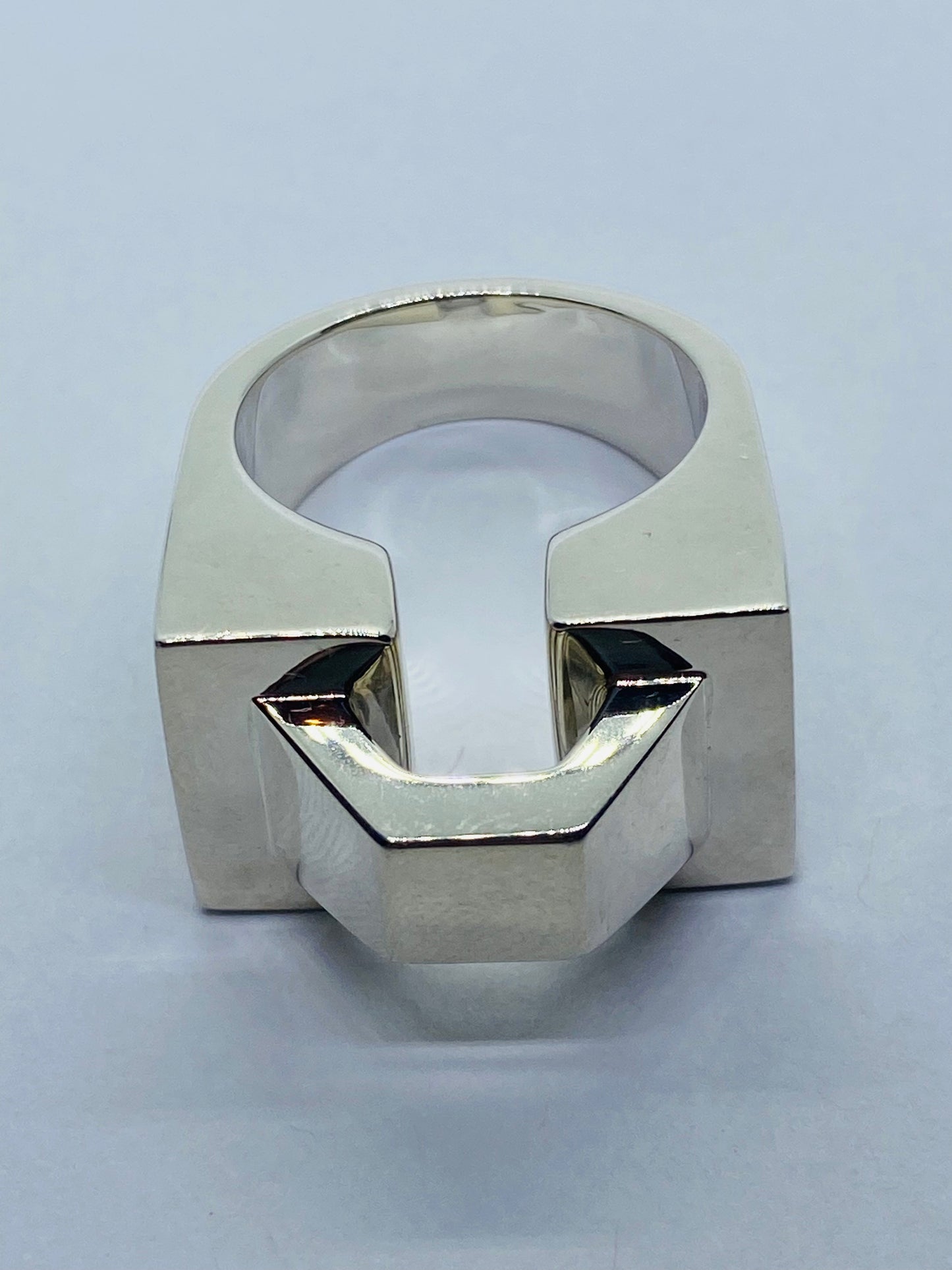 Tiffany & Co. by Don Berg geometric Architectural Geometric 7.75 Ring. Mint