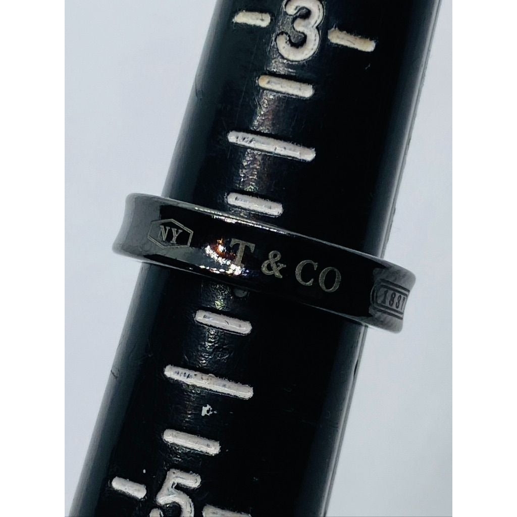 Tiffany & Co Titanium 1837 Narrow Band Size 4