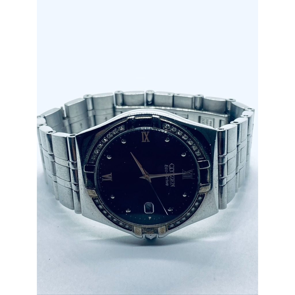 Men's Citizen Eco- Drive Diamond Watch 36mm Case