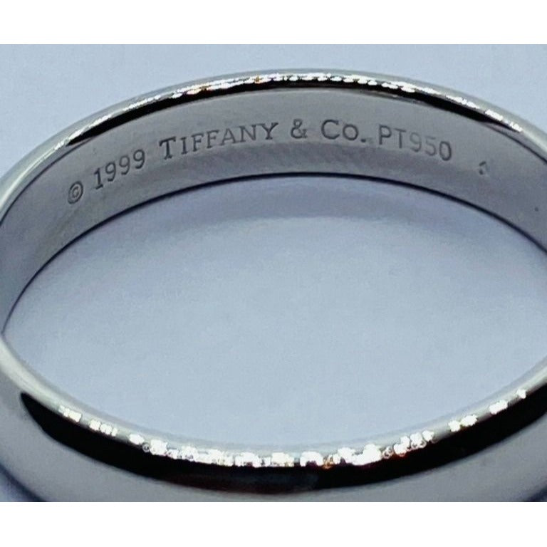 Tiffany & Co Platinum 950 Band Size 11.5 10.4 Grams